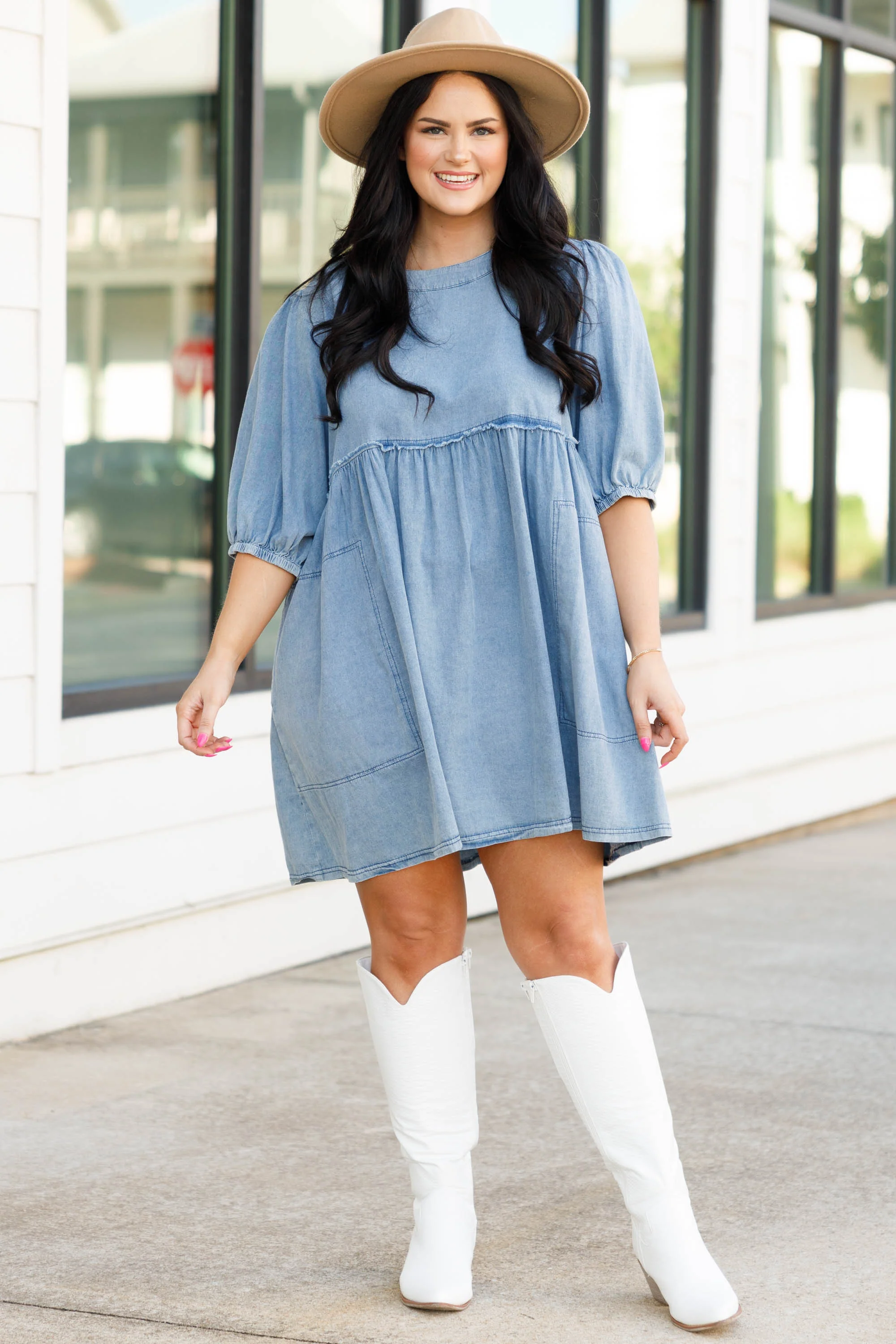 I'm Obsessed With You Dress, Denim - Giverhouse