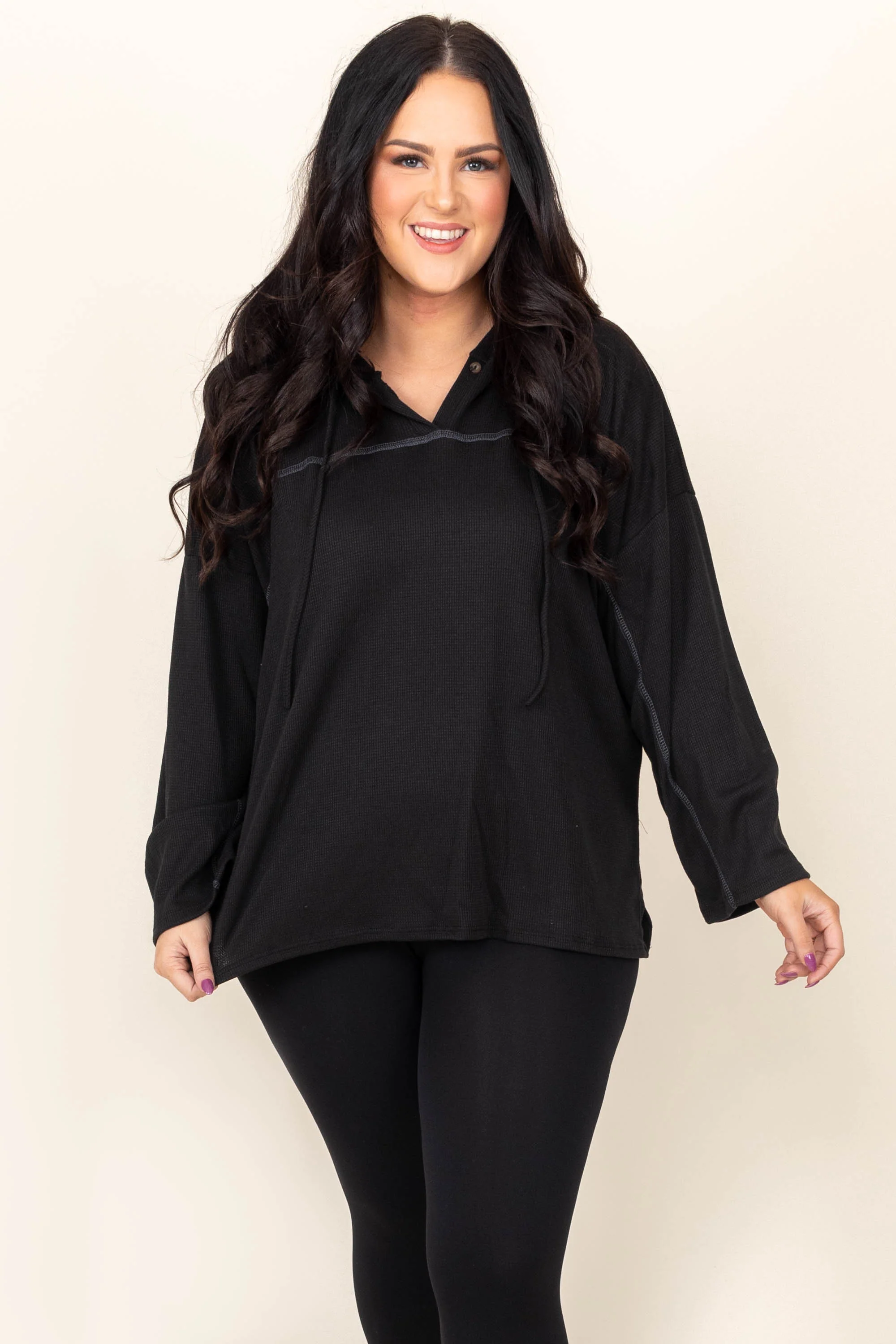 Seeking Serenity Hoodie, Black - Giverhouse