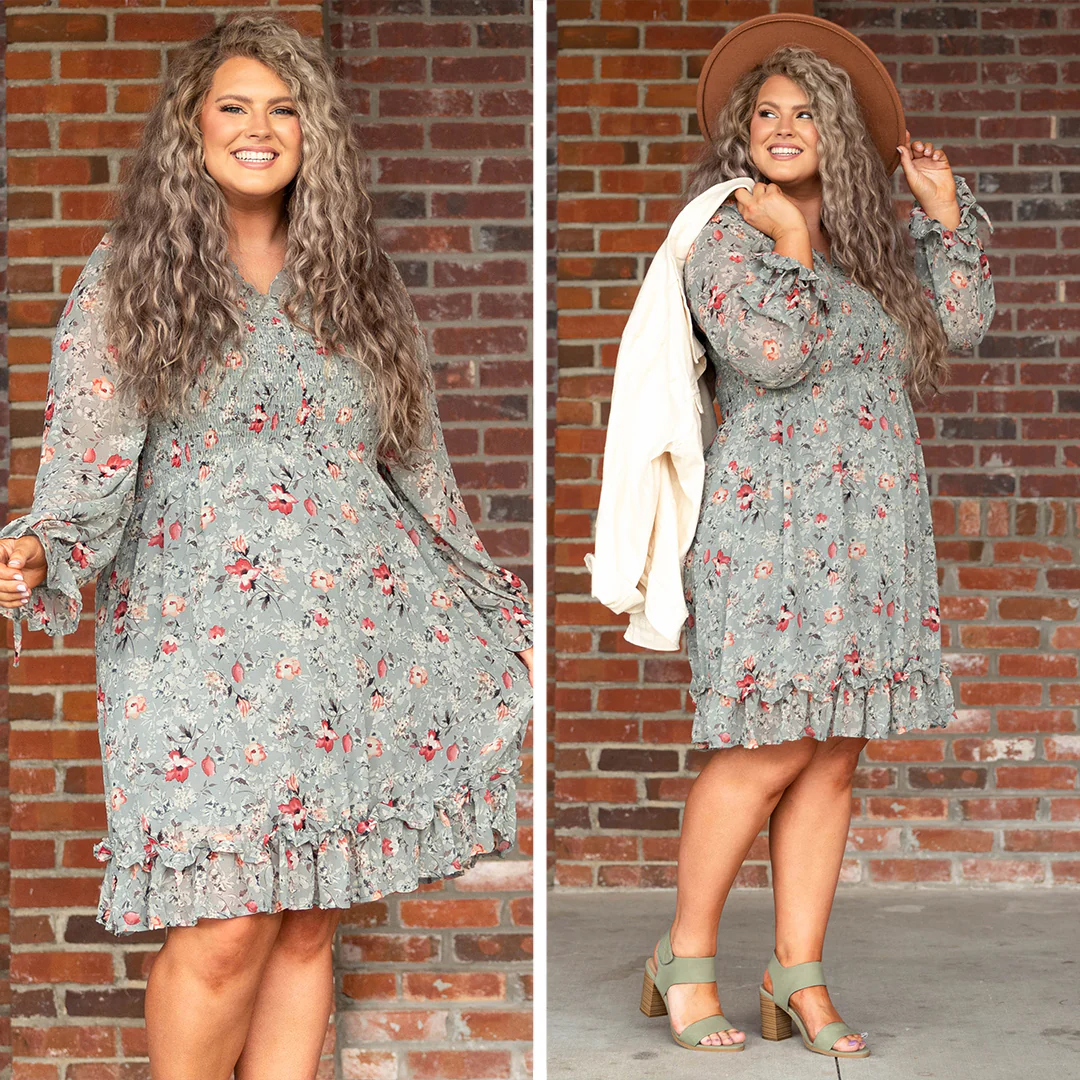 Midnight Train To Georgia Dress, Sage - Giverhouse