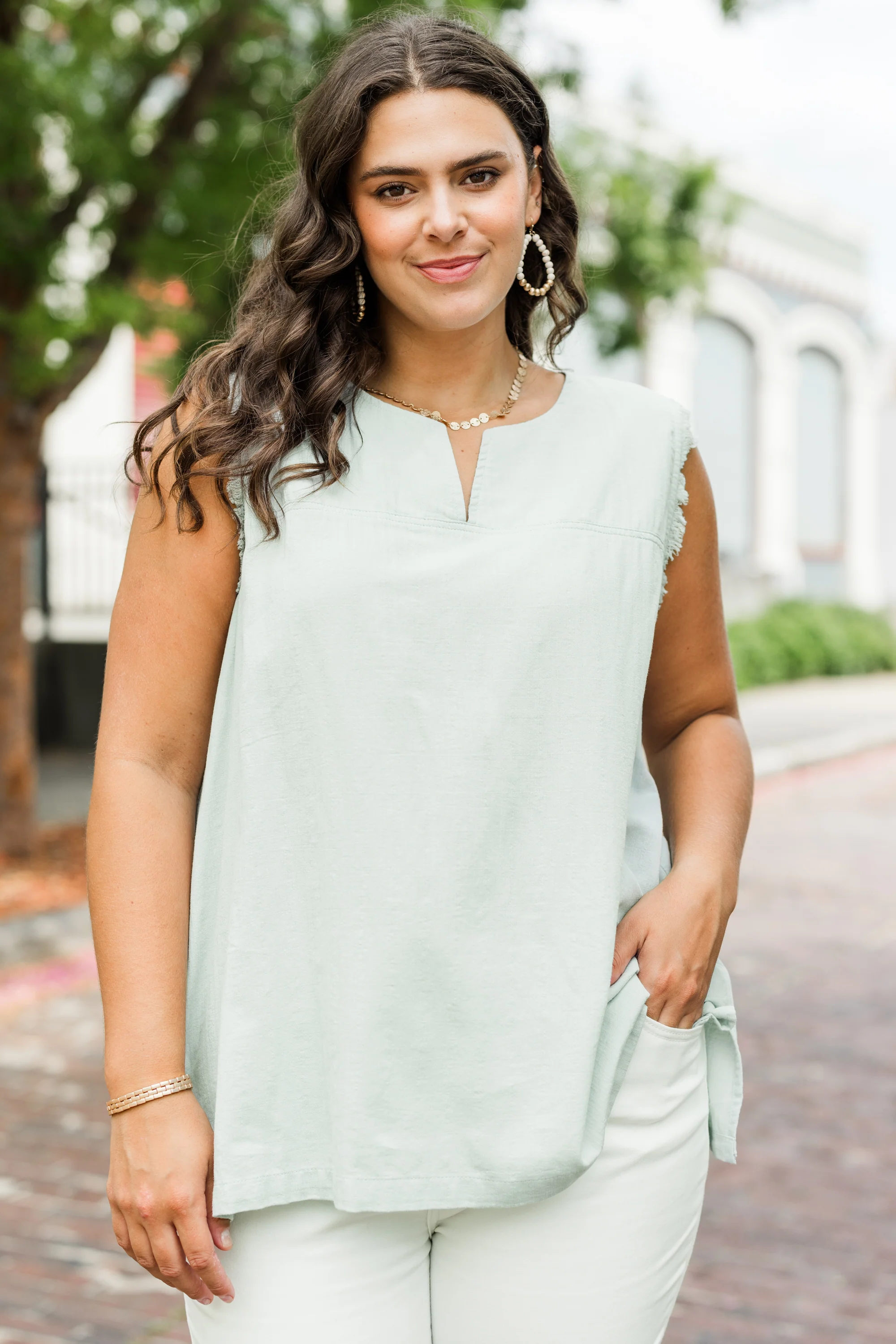 Miles Ahead Tank, Mint - Giverhouse