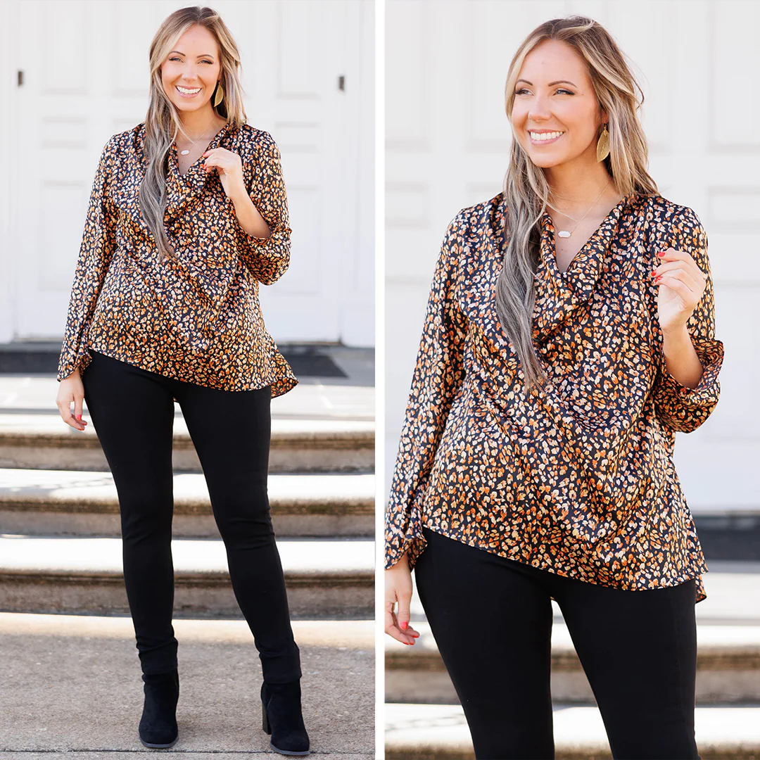 It Had To Be You Top, Black Leopard - Giverhouse