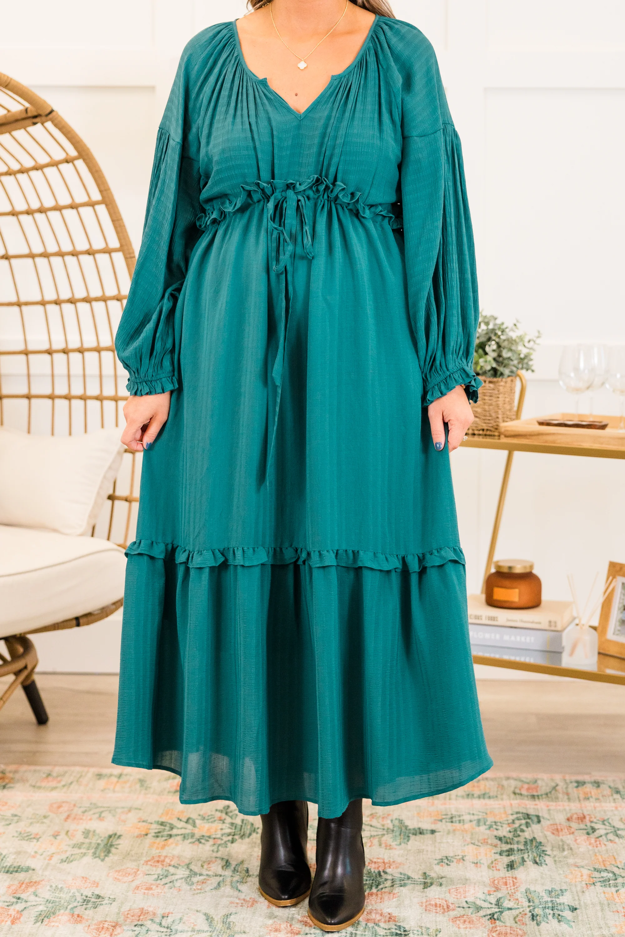 Tell Your Story Dress, Jade - Giverhouse