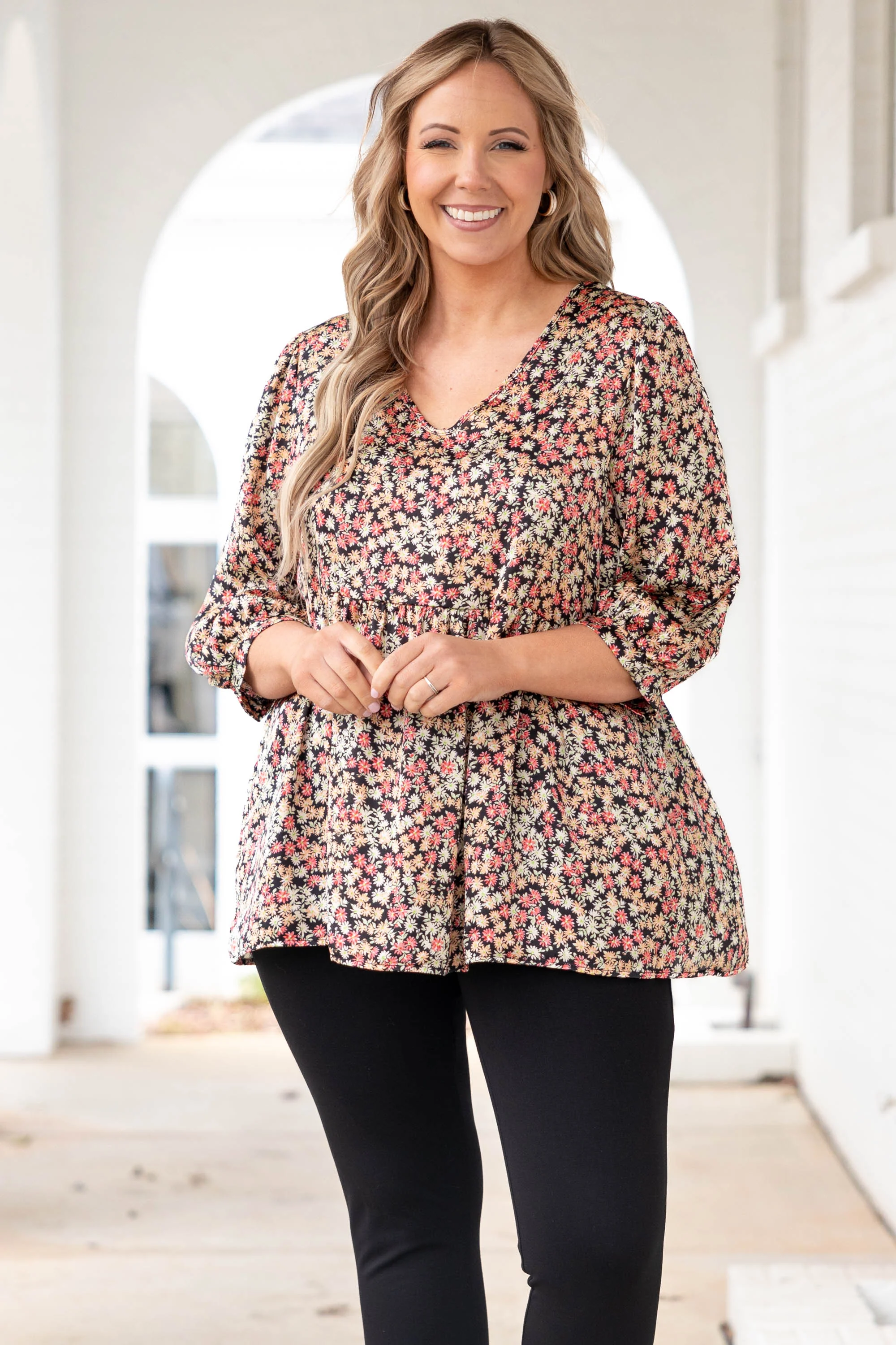 Exploring Gardens Top, Black - Giverhouse