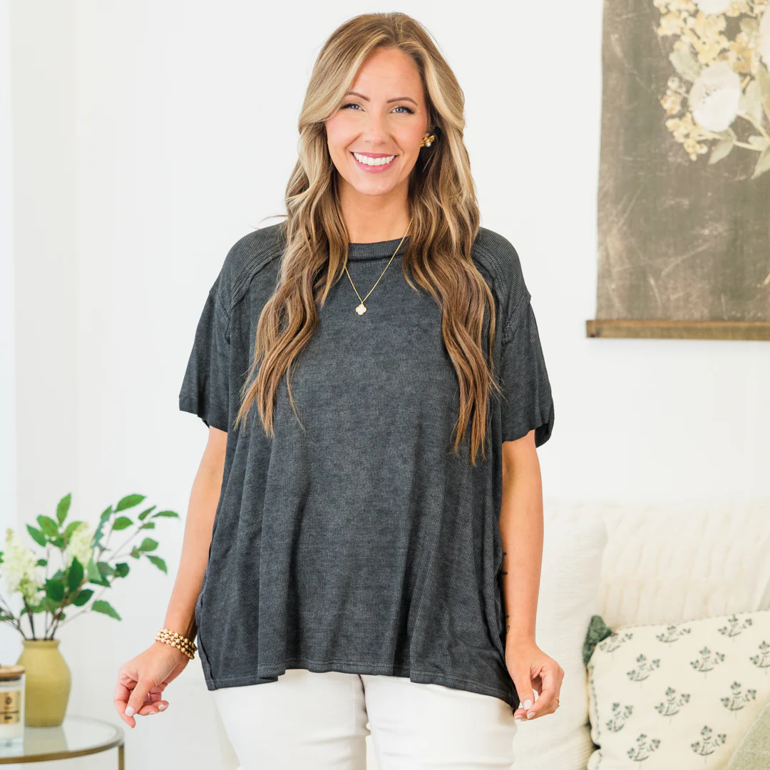 Gotta Let You Go Top, Ash Black - Giverhouse