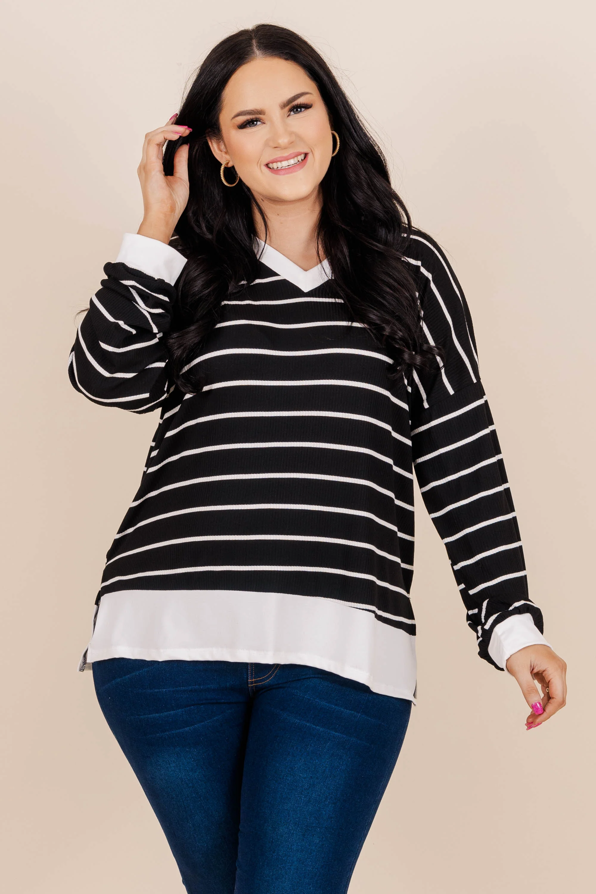 Free To Unwind Top, Black - Giverhouse