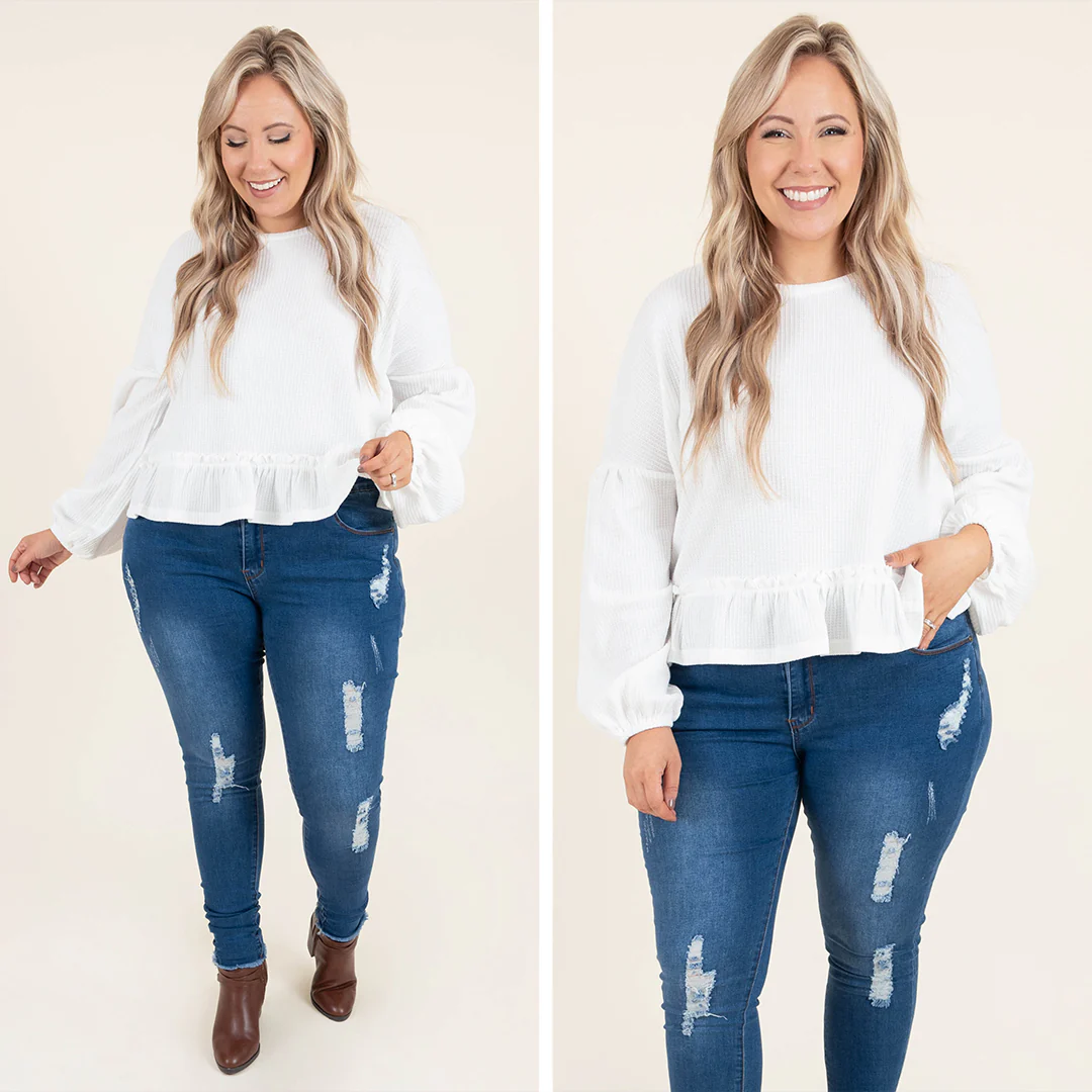 Clever Ways Top, Ivory - Giverhouse