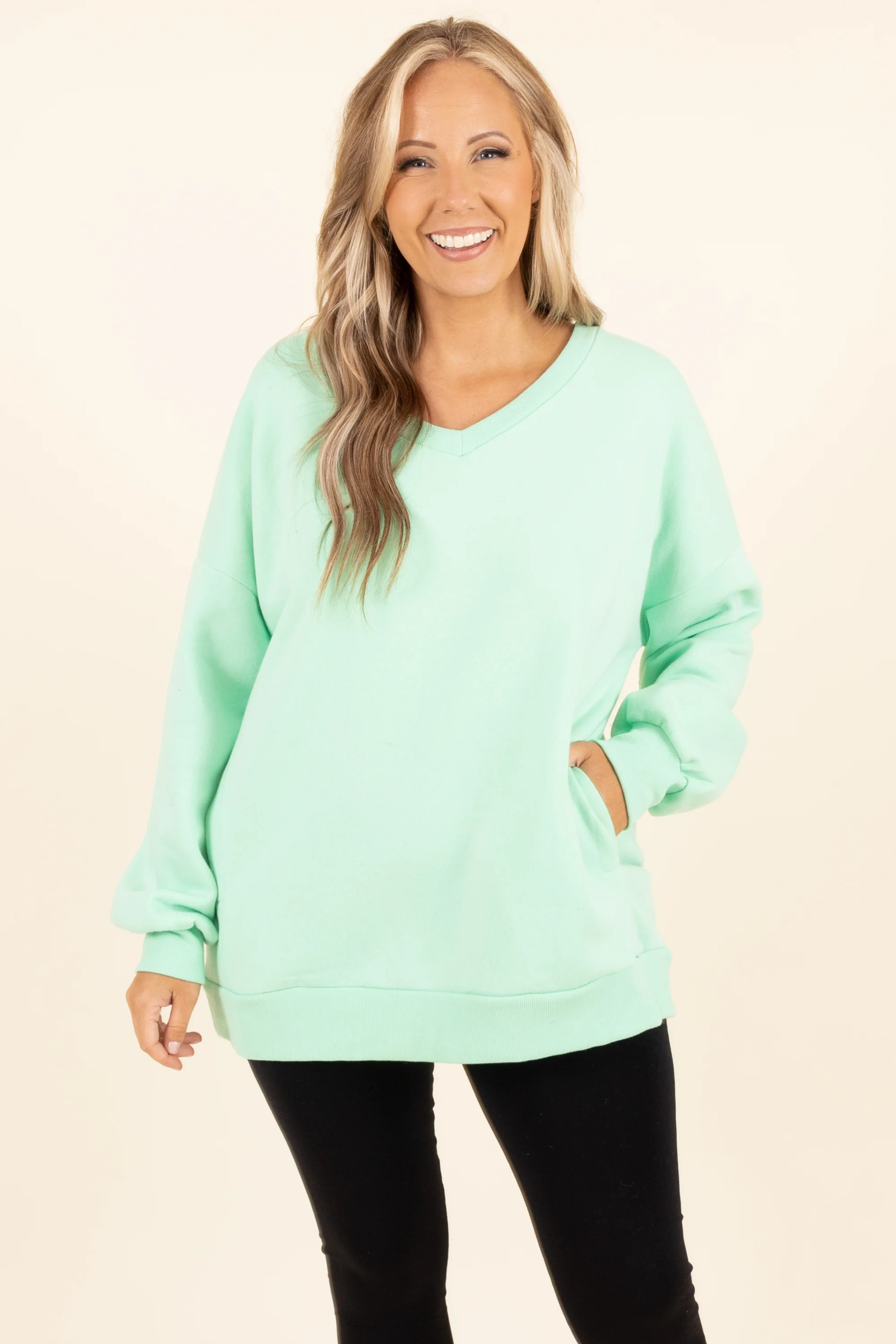 Very Special Sweatshirt, Green Mint - Giverhouse