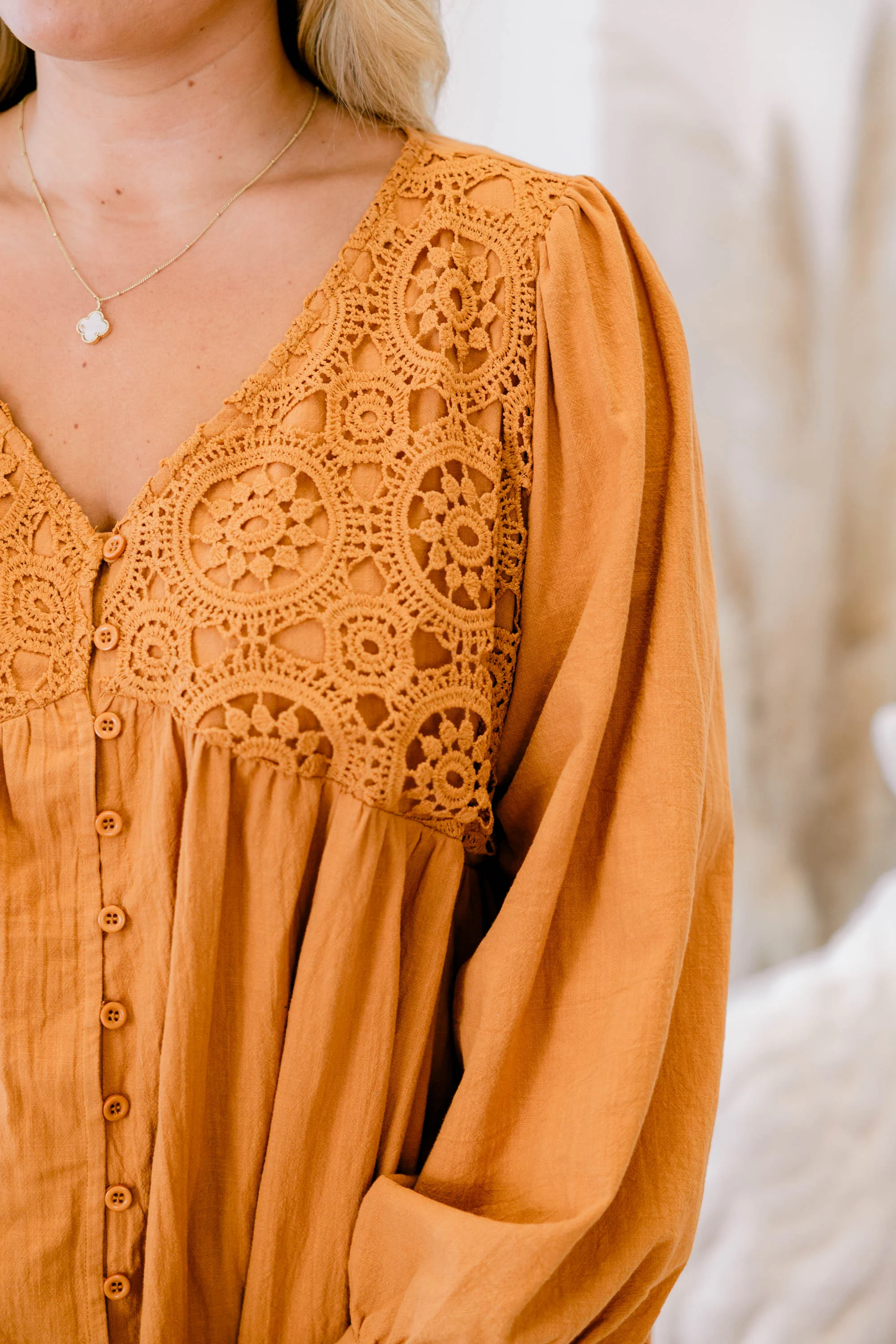 Fireside Stories Top, Orange - Giverhouse