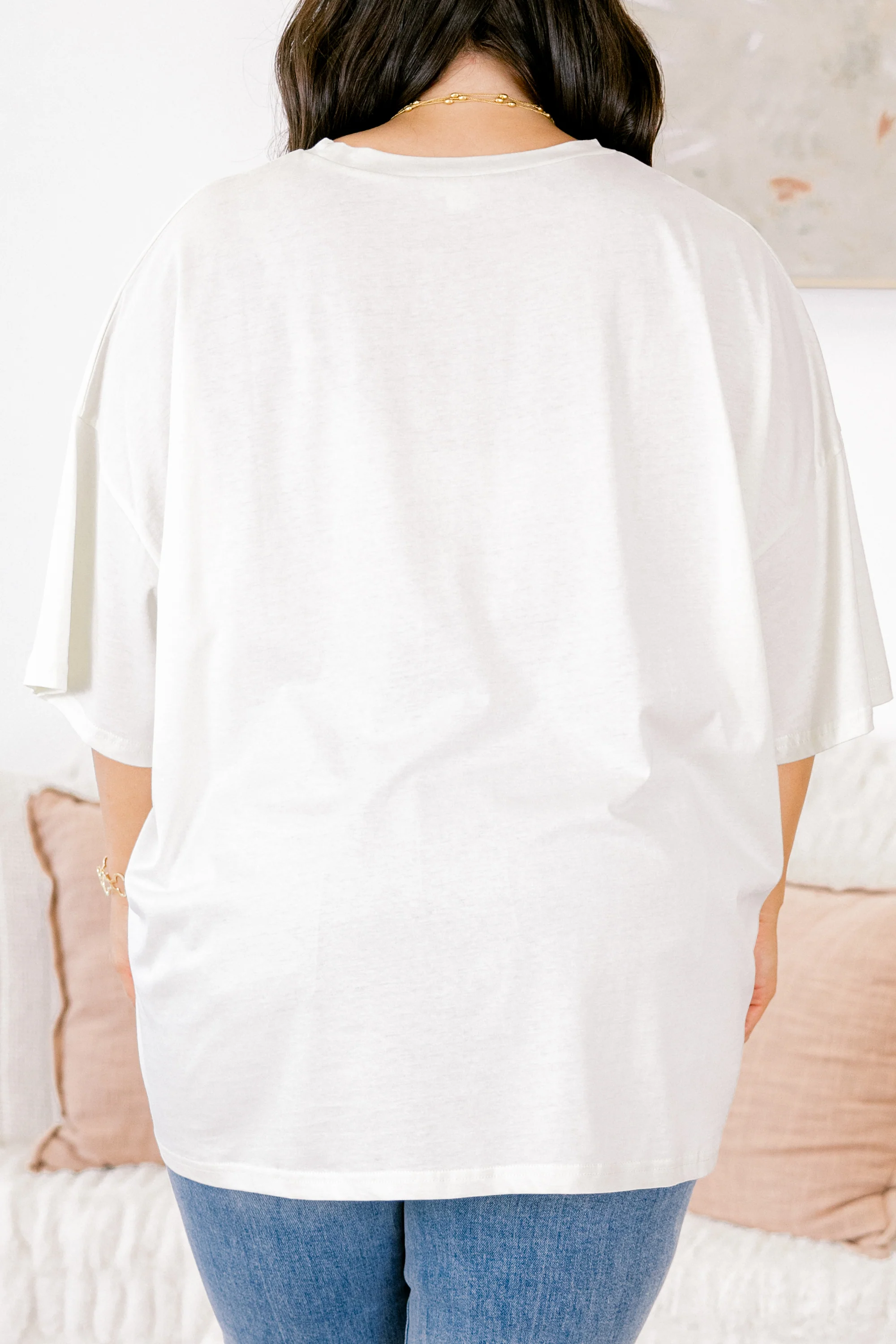 Mother Goose Boyfriend Tee, Ivory - Giverhouse