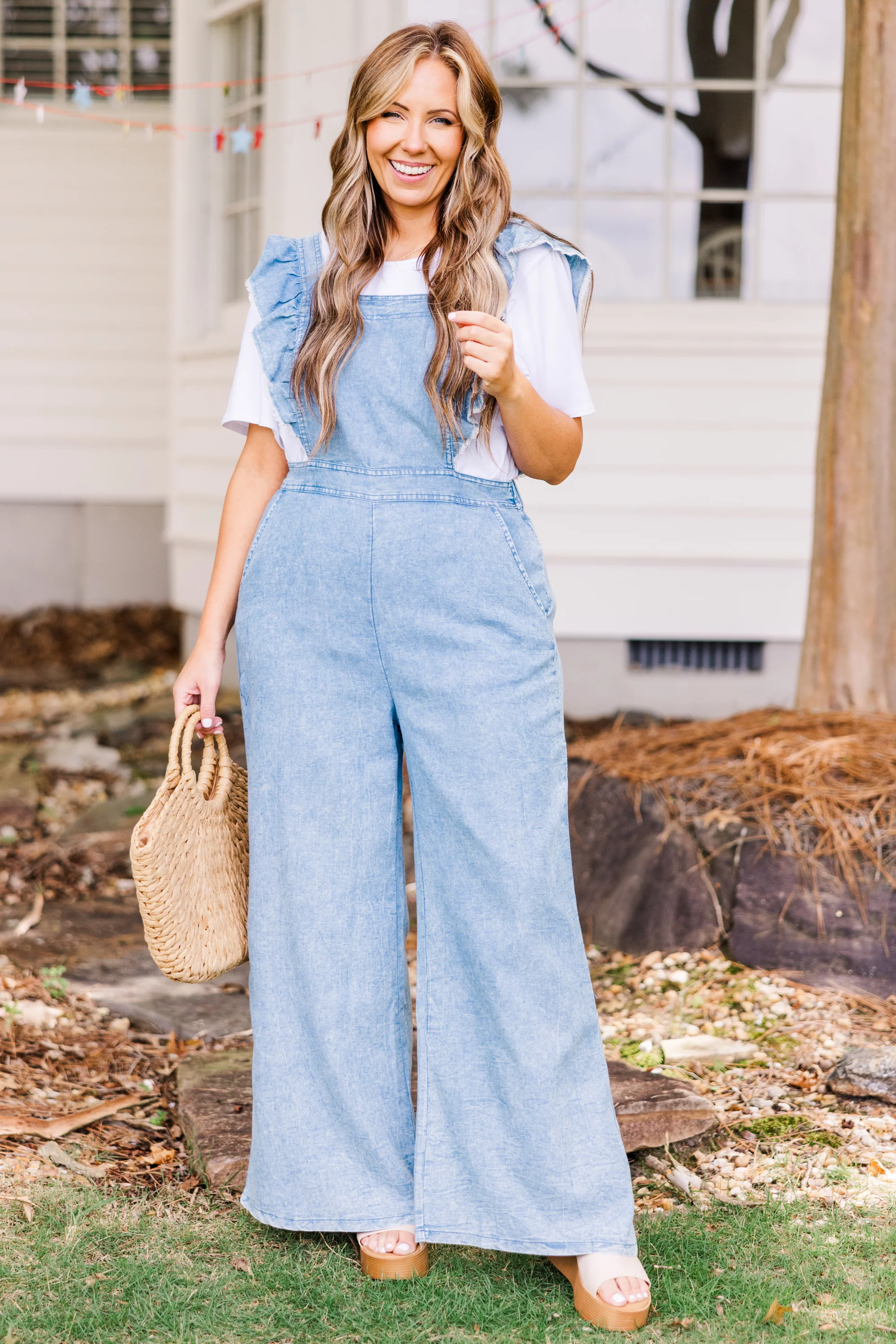 Every Angle Jumpsuit, Washed Denim - Giverhouse