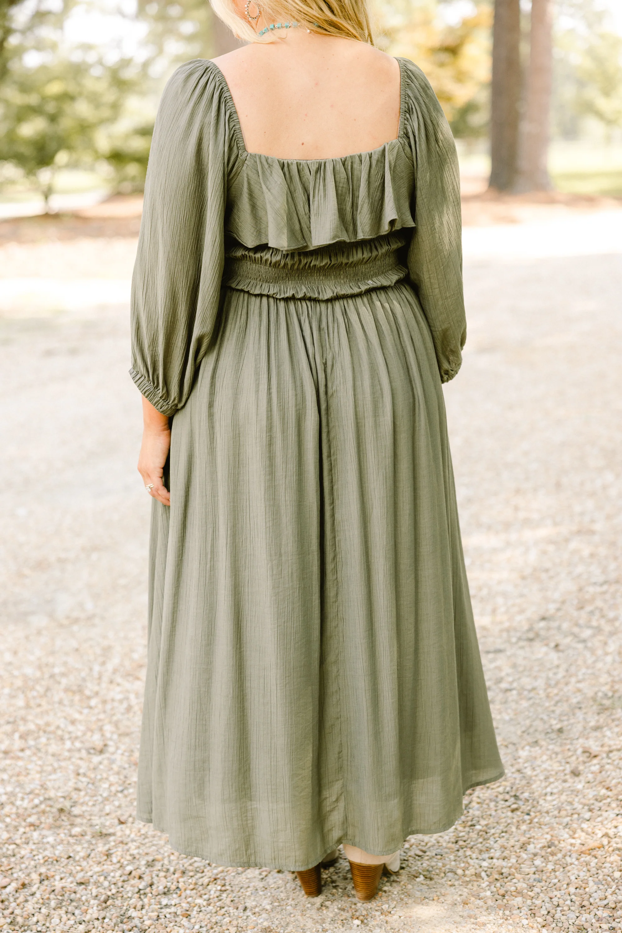 Grace Filled Dress, Green - Giverhouse