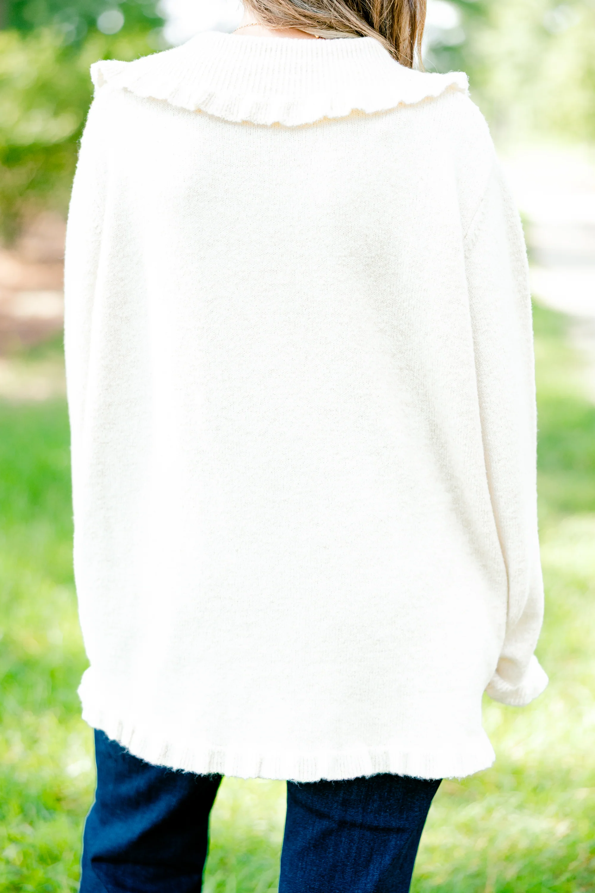 Perfectly Peaceful Cardigan, Oatmeal - Giverhouse