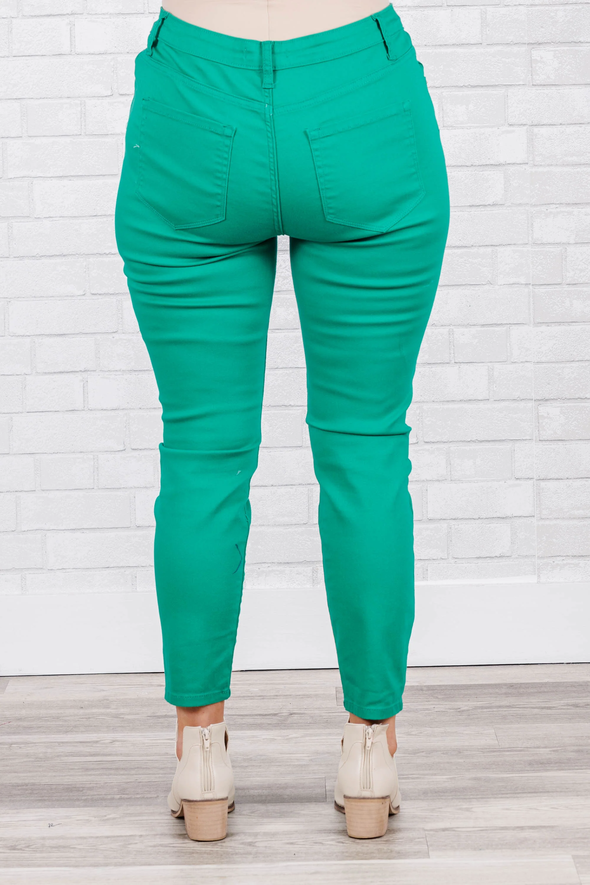 I'm That Girl Jeans, Kelly Green - Giverhouse