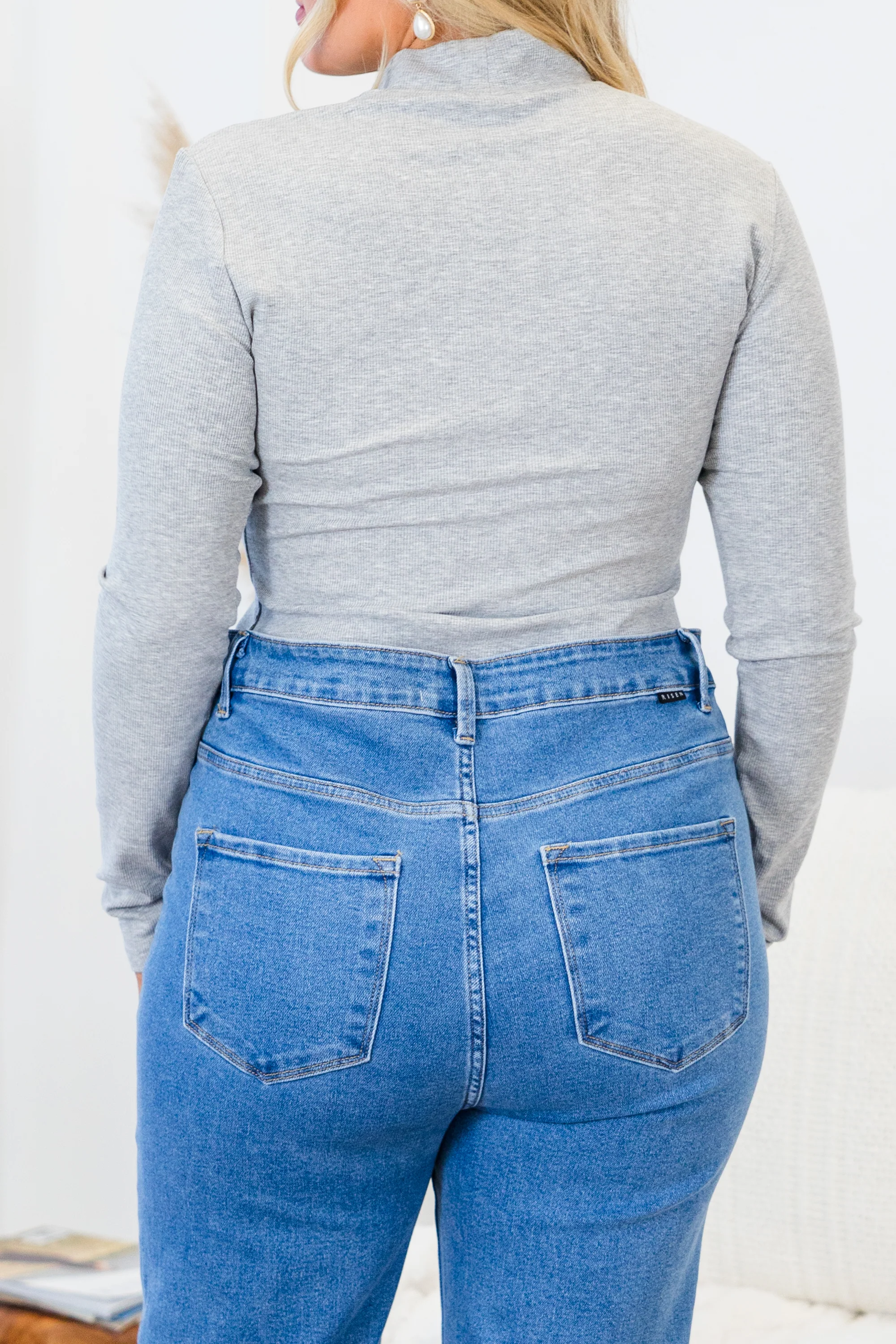 Suit Yourself Bodysuit, Gray - Giverhouse