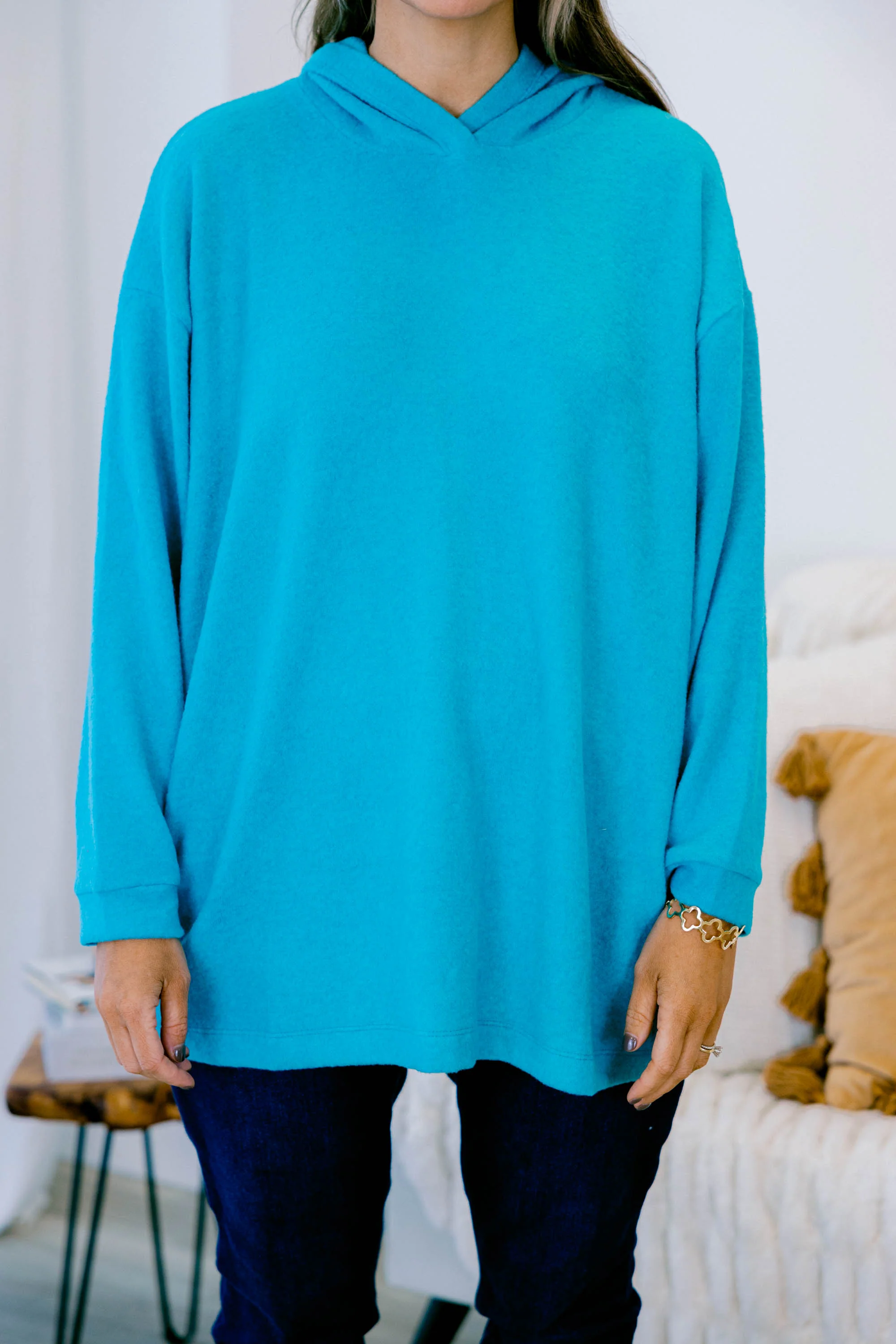 I Am On The Go Top, Light Teal - Giverhouse