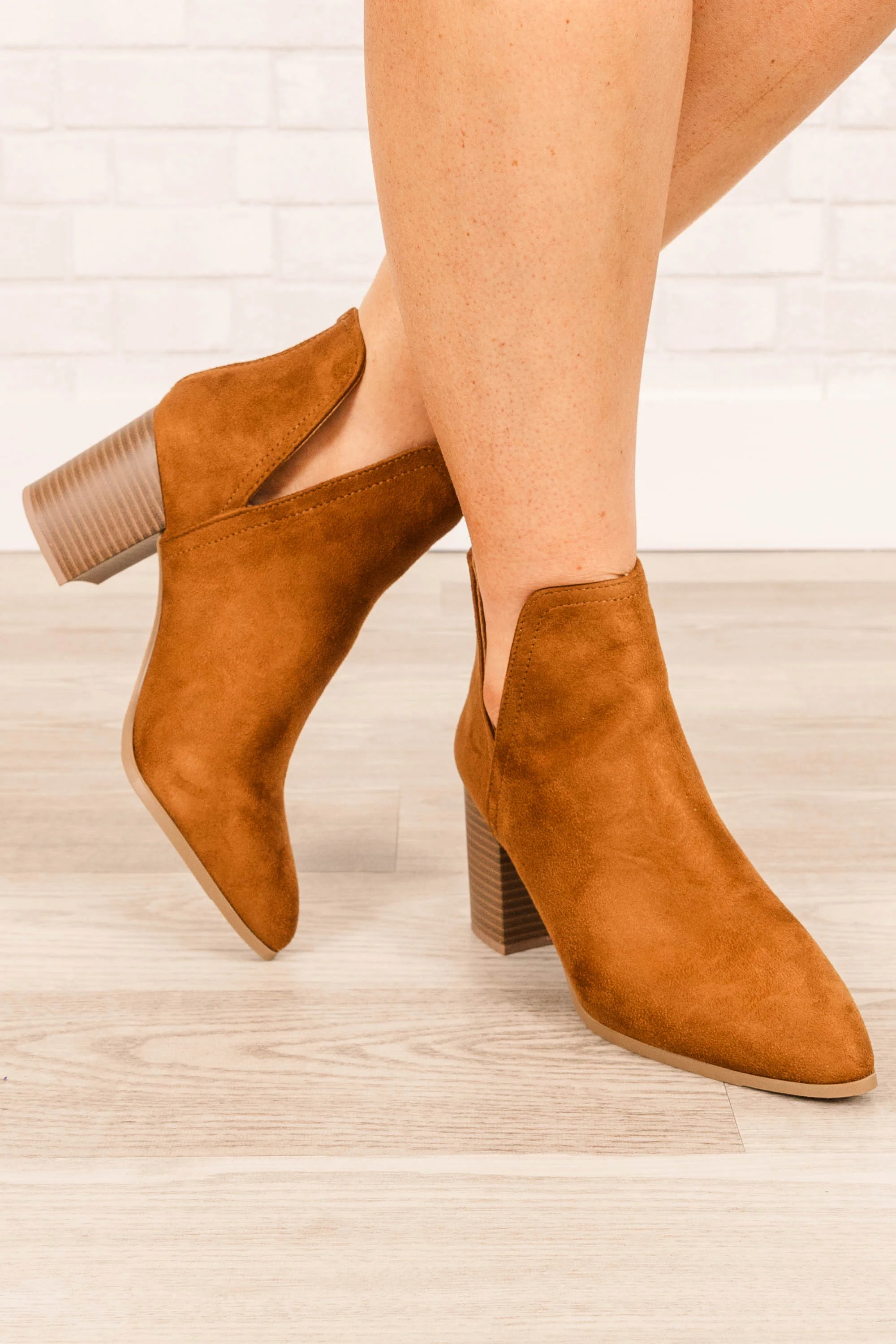 Walk With Purpose Booties, Tan - Giverhouse