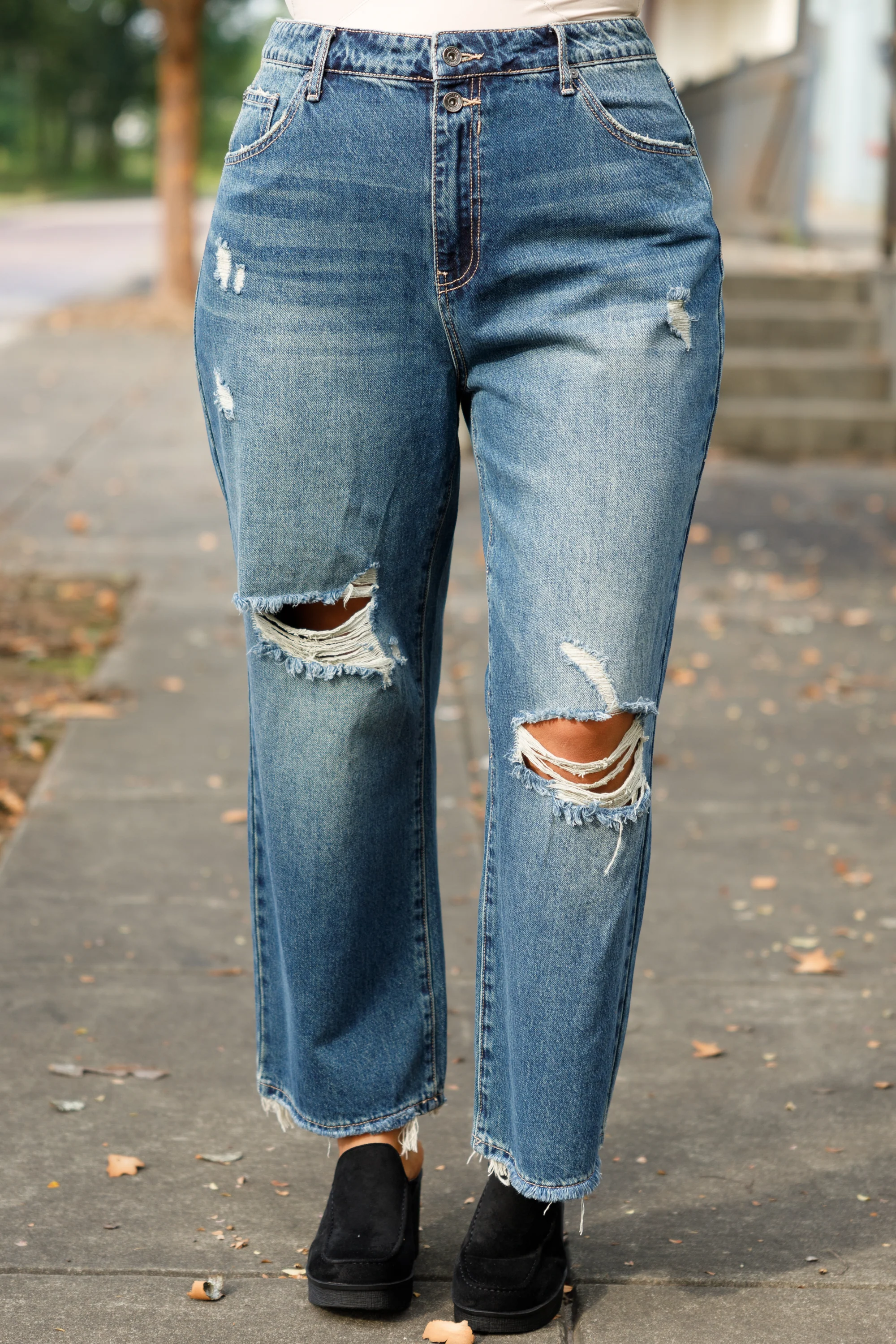 Laughter Is The Best Medicine Jeans, Dark Wash - Giverhouse
