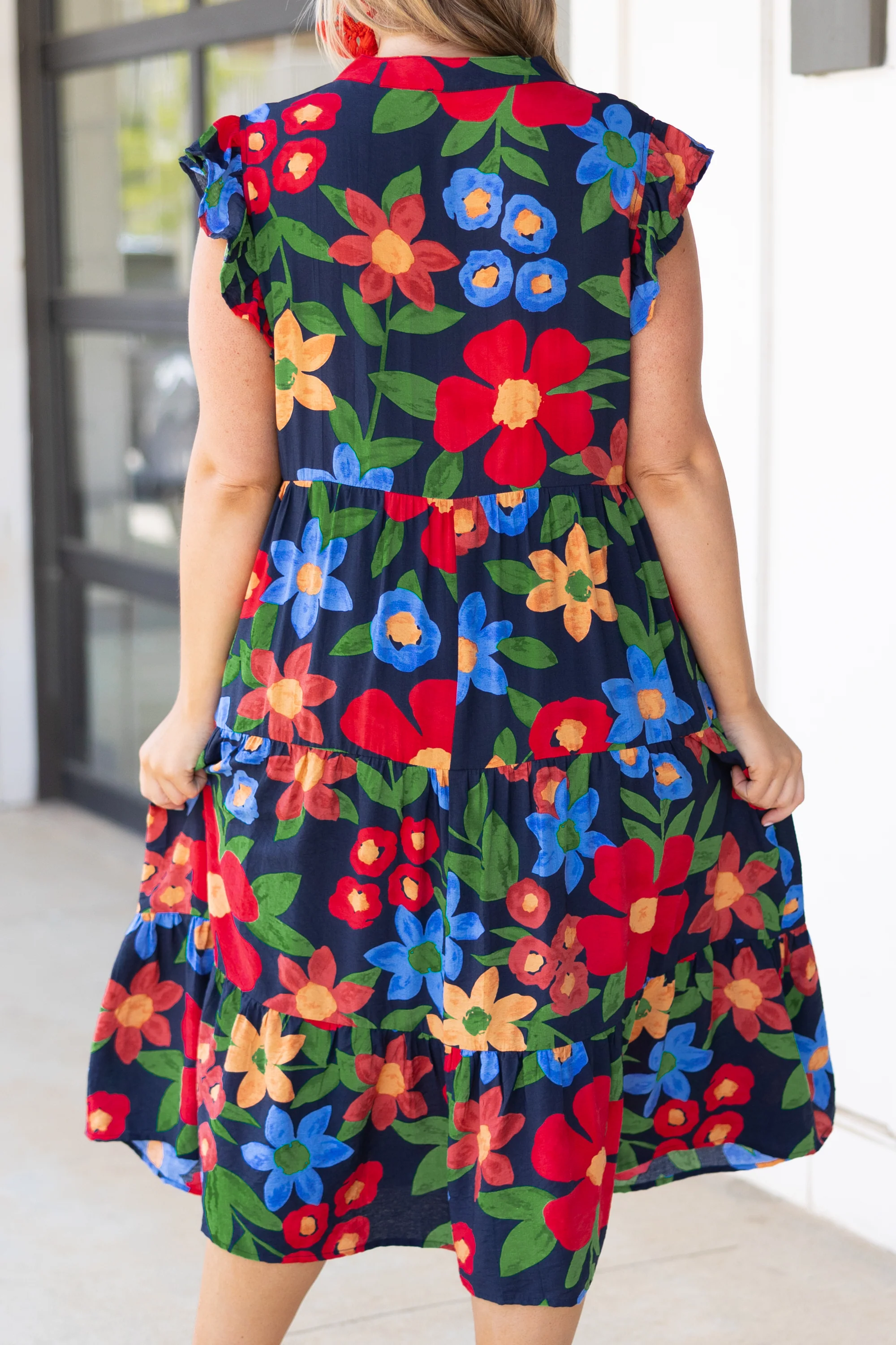 Take Me To Mexico Dress, Navy - Giverhouse