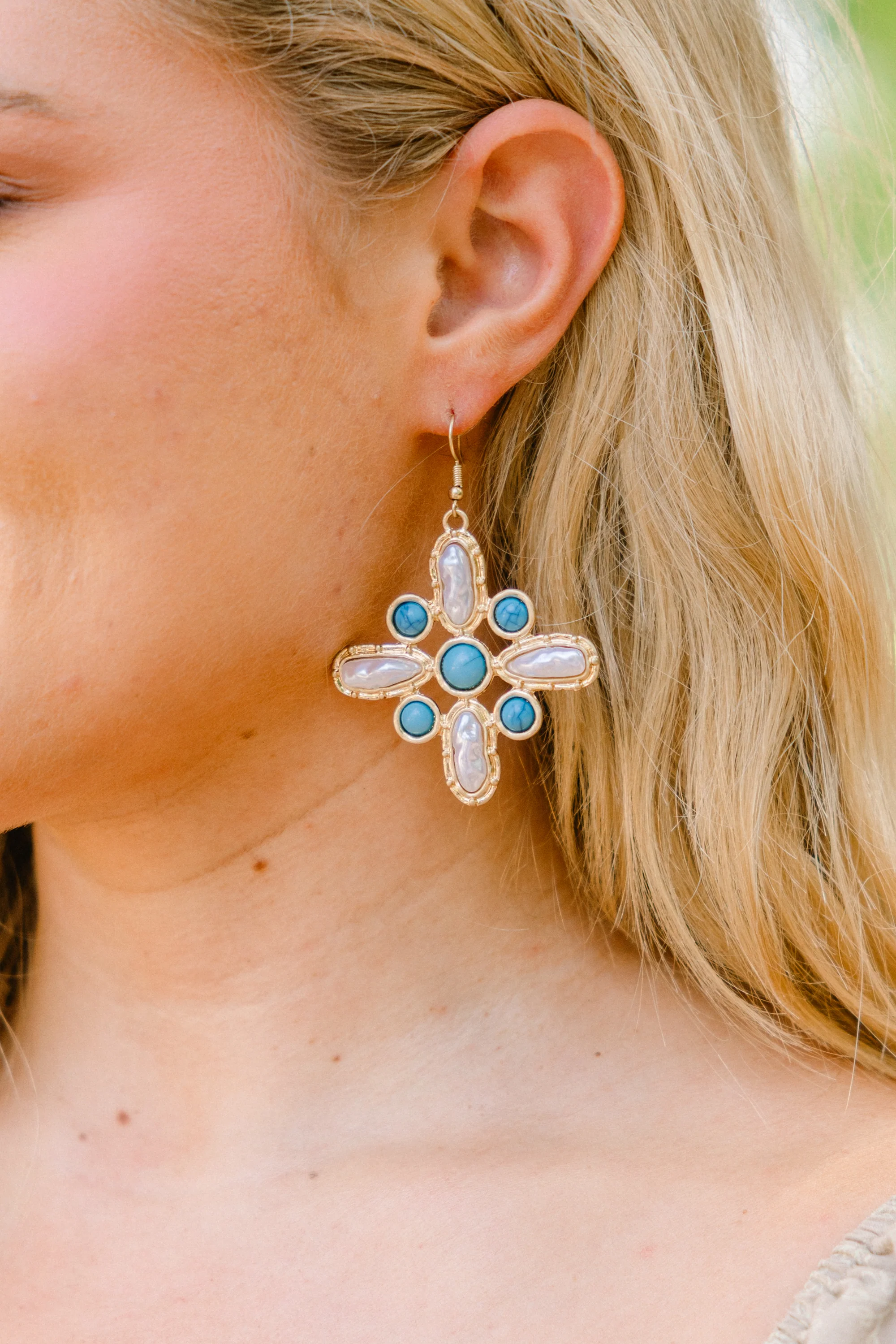 Velvet Range Earrings, Turquoise - Giverhouse