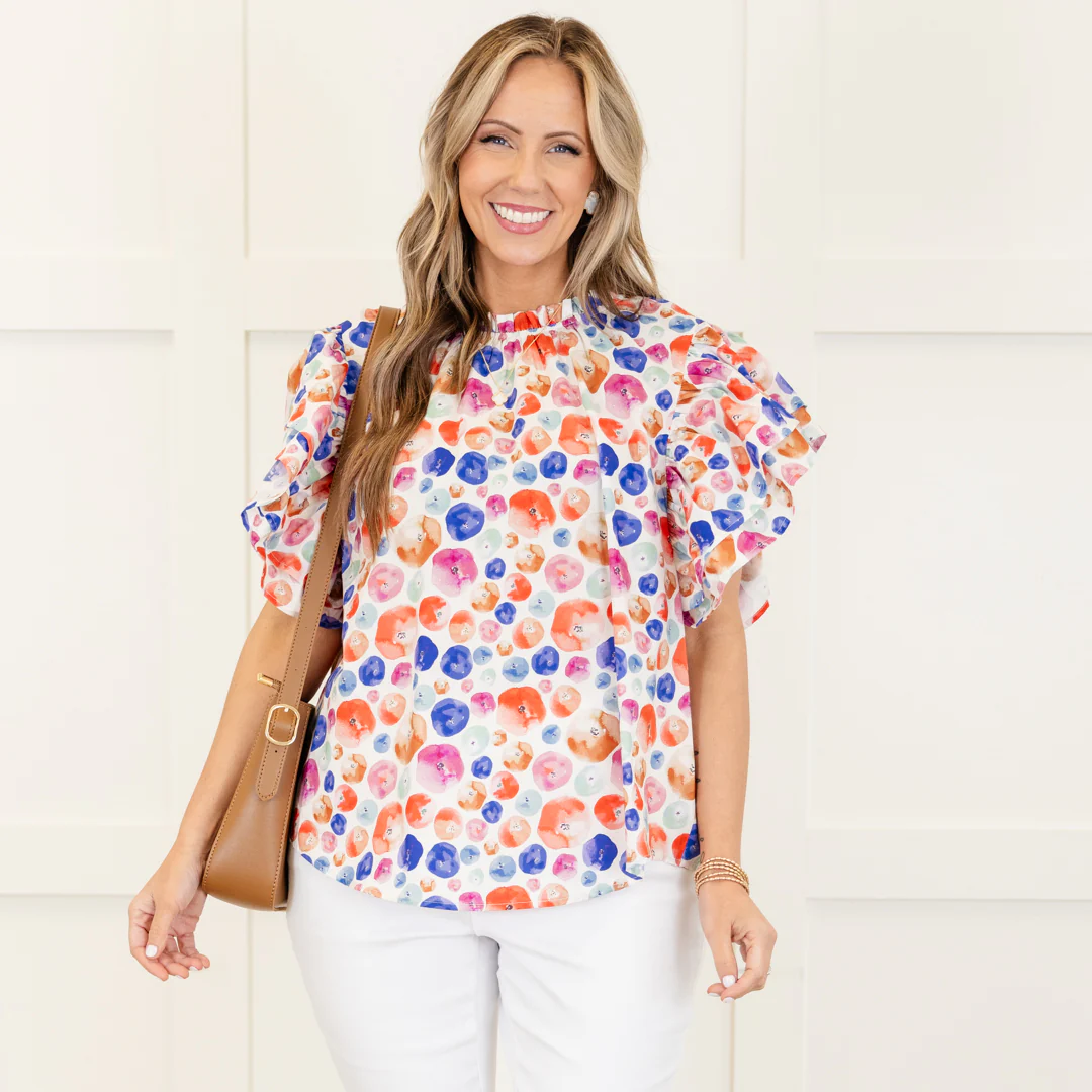 Dotting My I's Top, Multi - Giverhouse