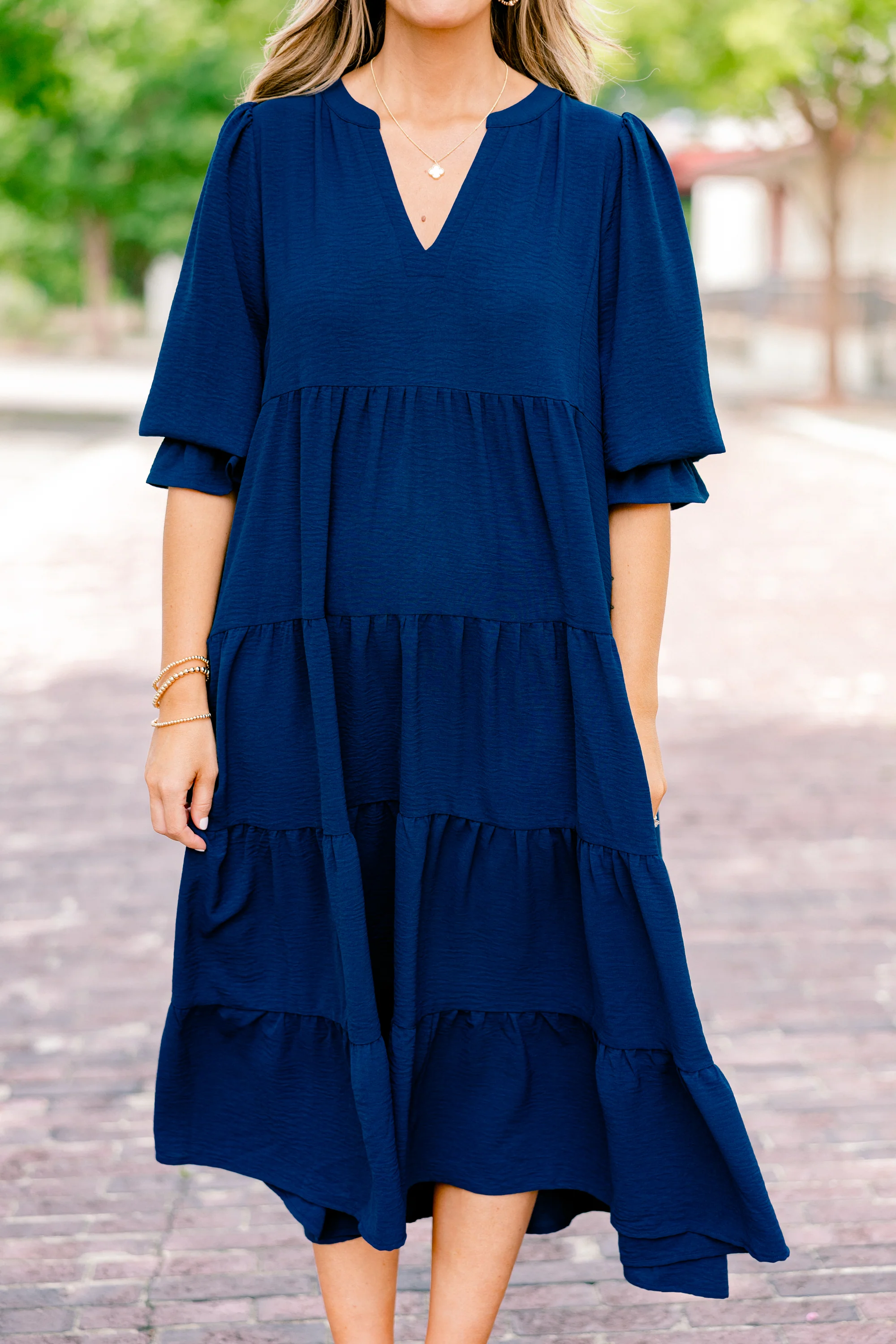 Simply The One Dress, Navy - Giverhouse
