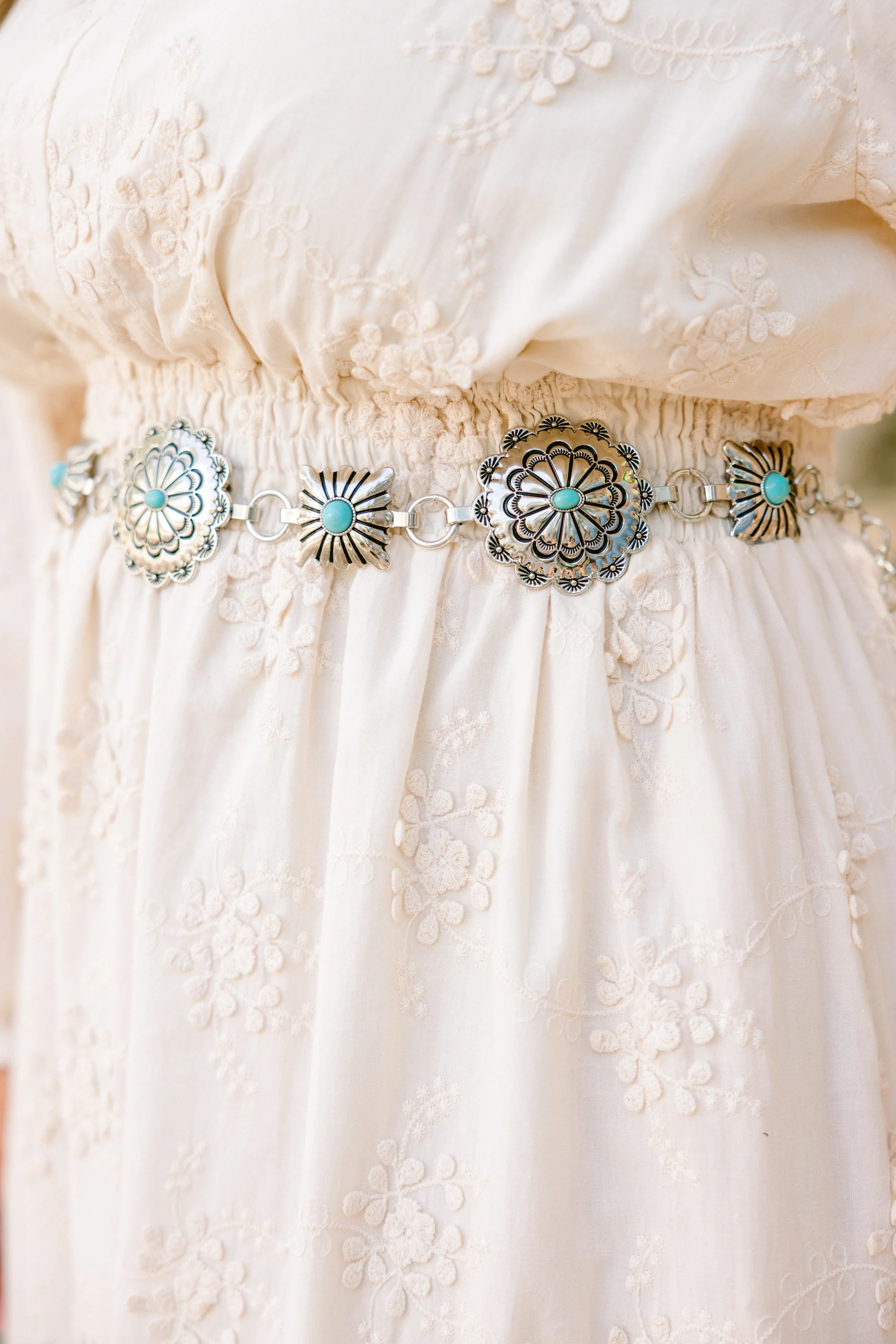 Sunset Saddle Belt, Silver - Giverhouse