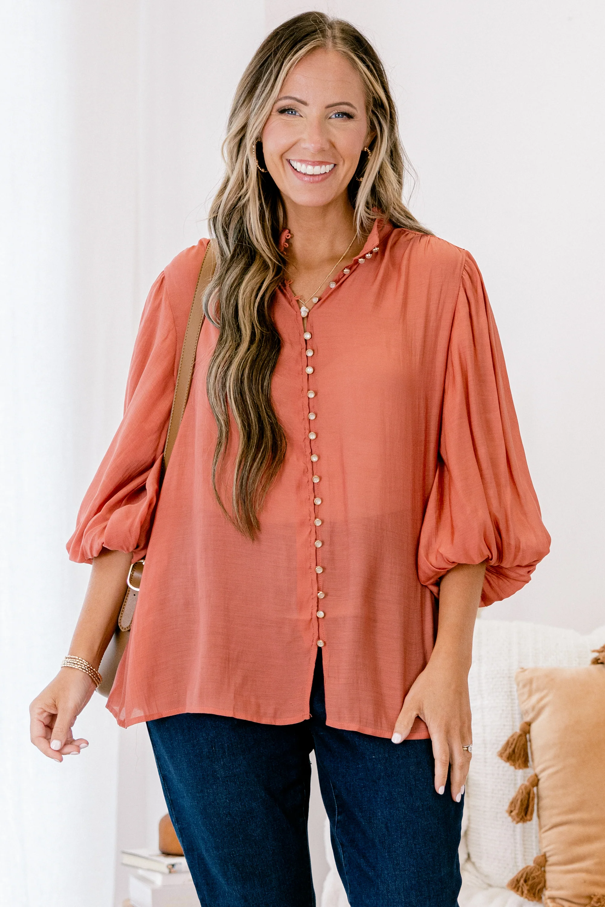 Cowgirl Dream Top, Rust - Giverhouse