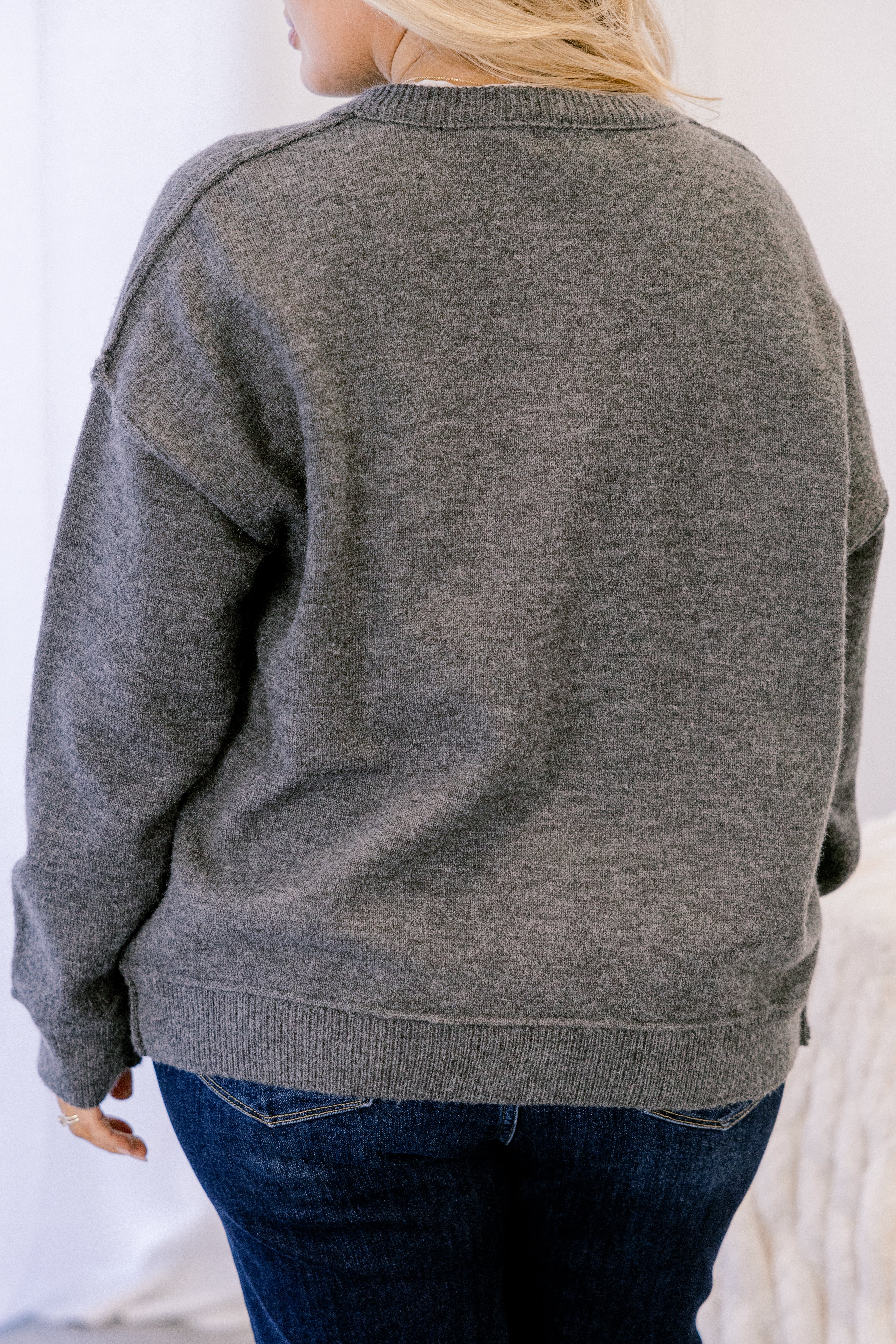 Out There Somewhere Cardigan, Gray - Giverhouse