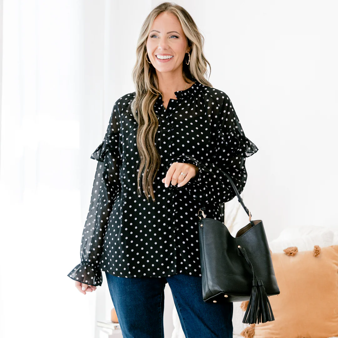 Happiness Is Homemade Top, Black - Giverhouse