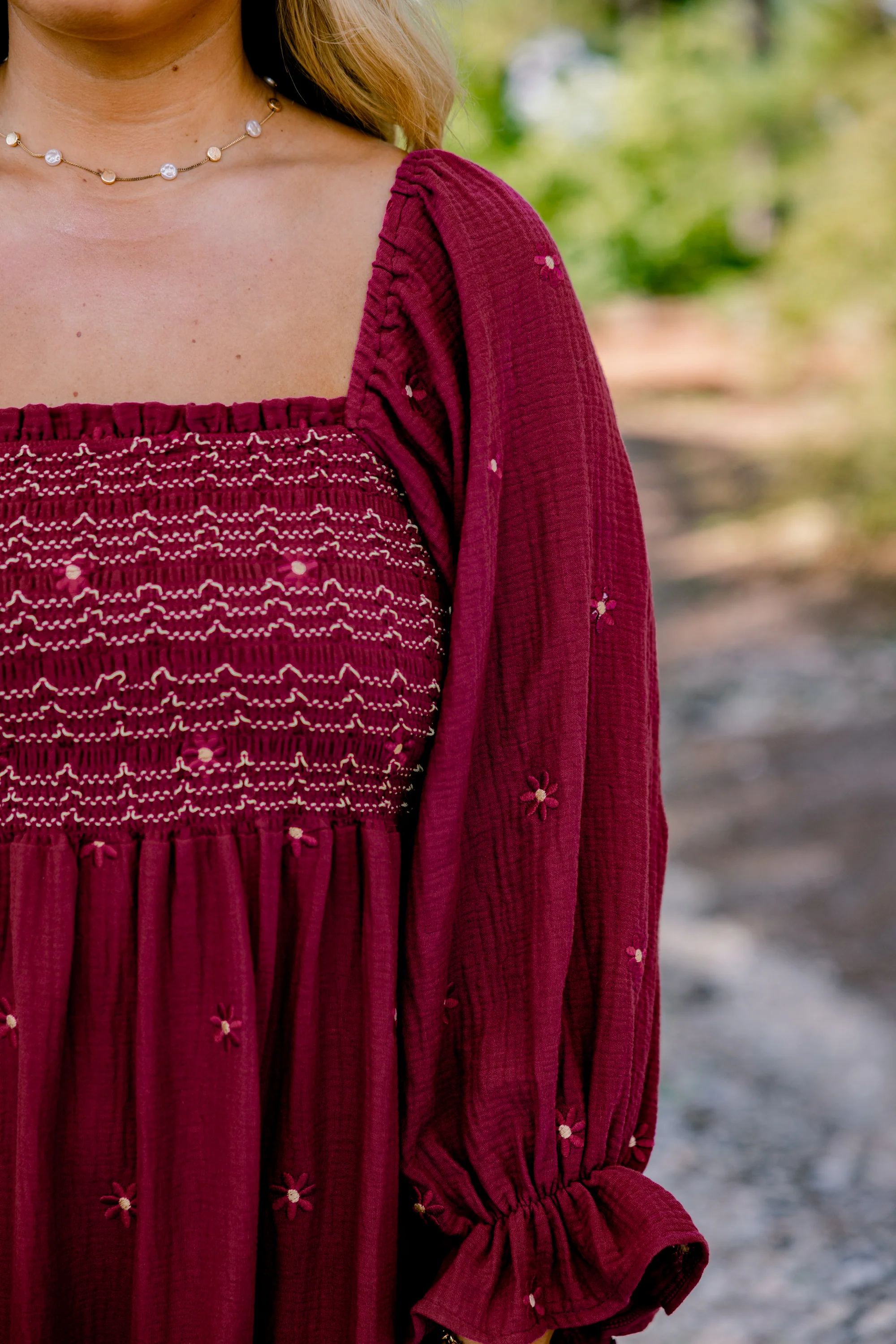 Wildflower Wonder Dress, Burgundy - Giverhouse