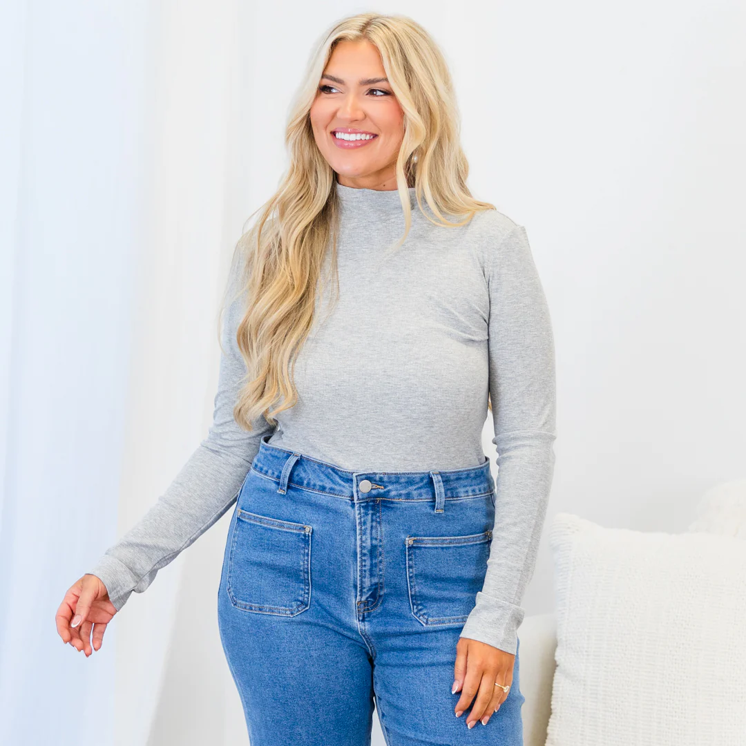 Suit Yourself Bodysuit, Gray - Giverhouse