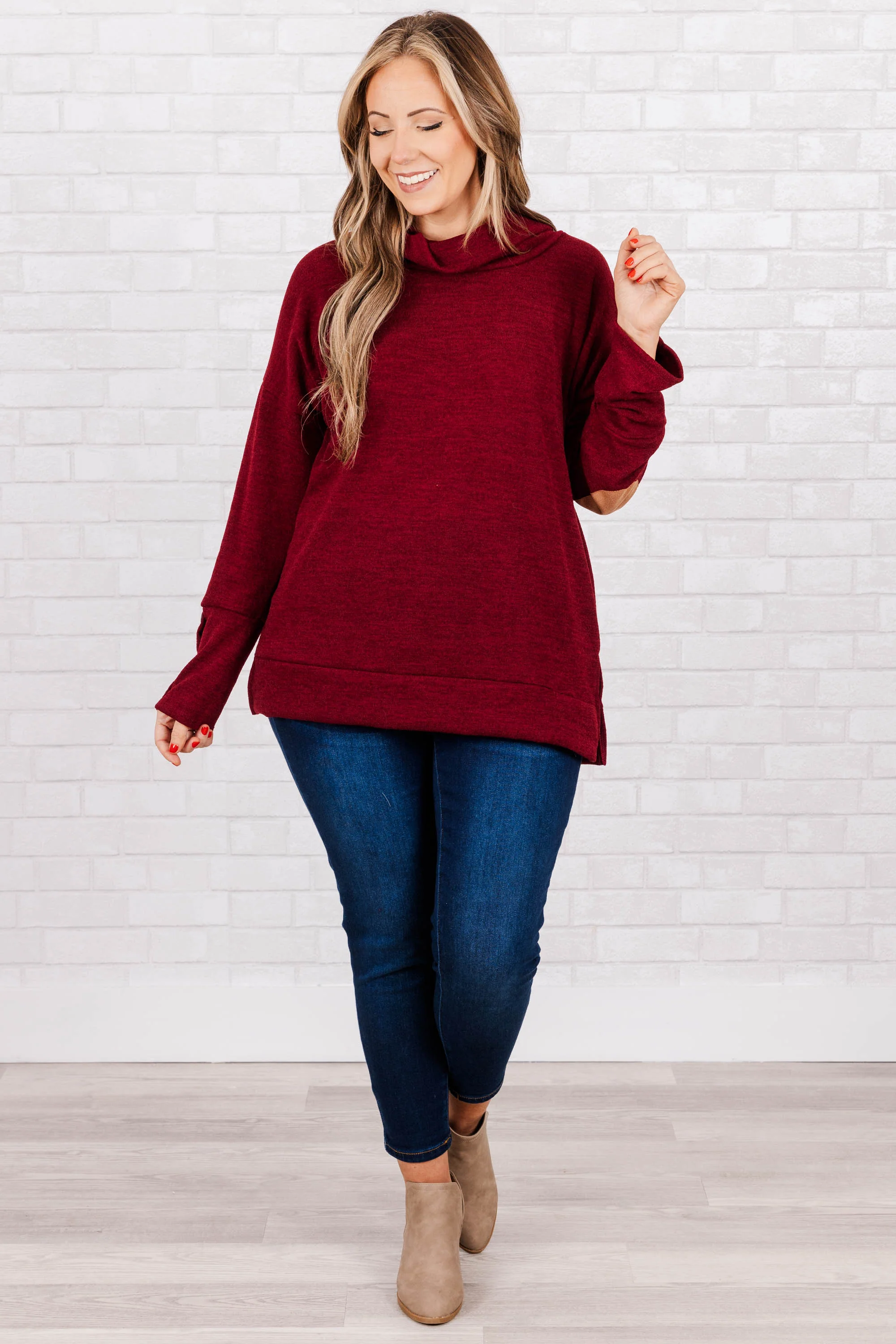 Replay The Night Sweater, Burgundy - Giverhouse