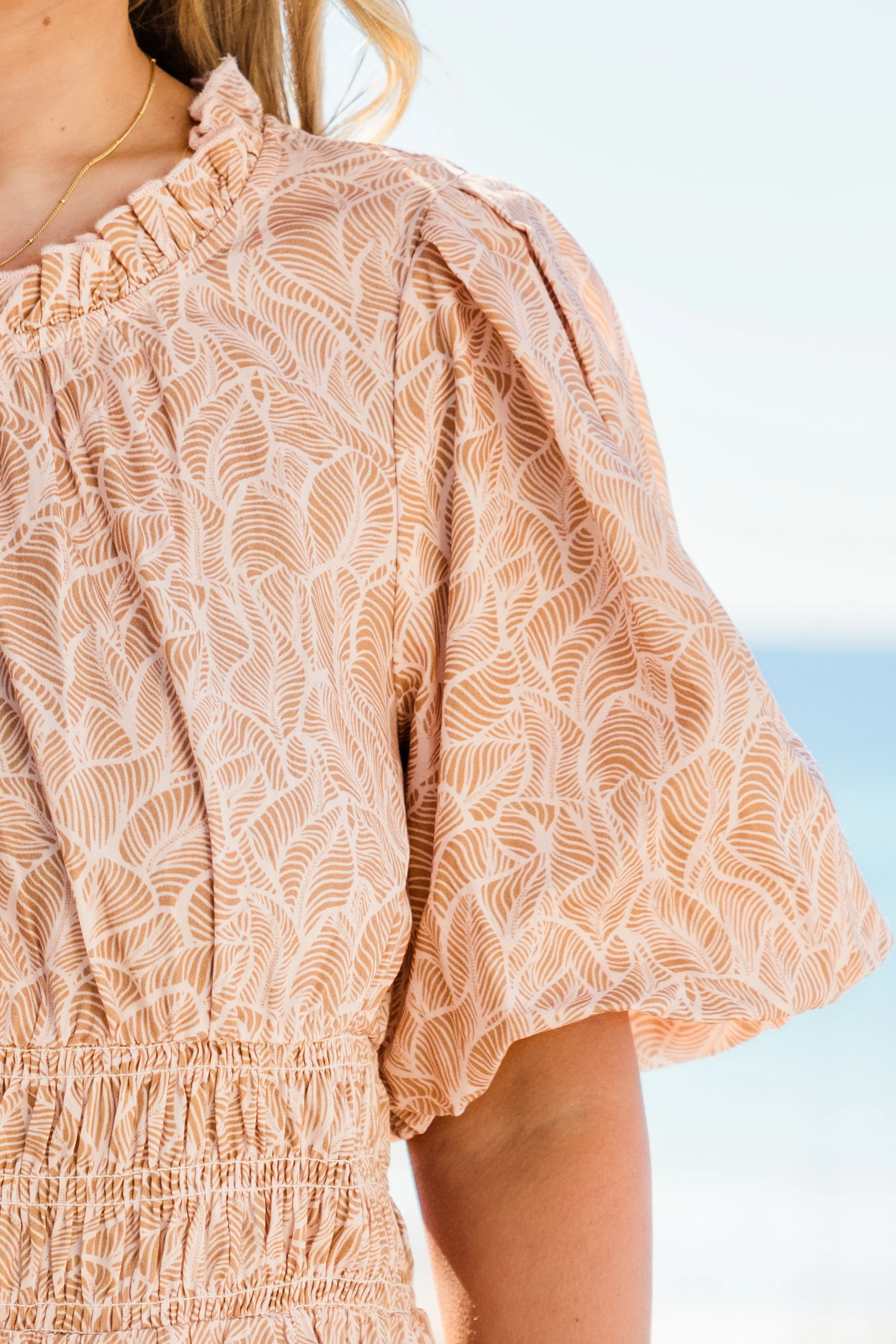 Sunlit Stroll Maxi Dress, Taupe - Giverhouse