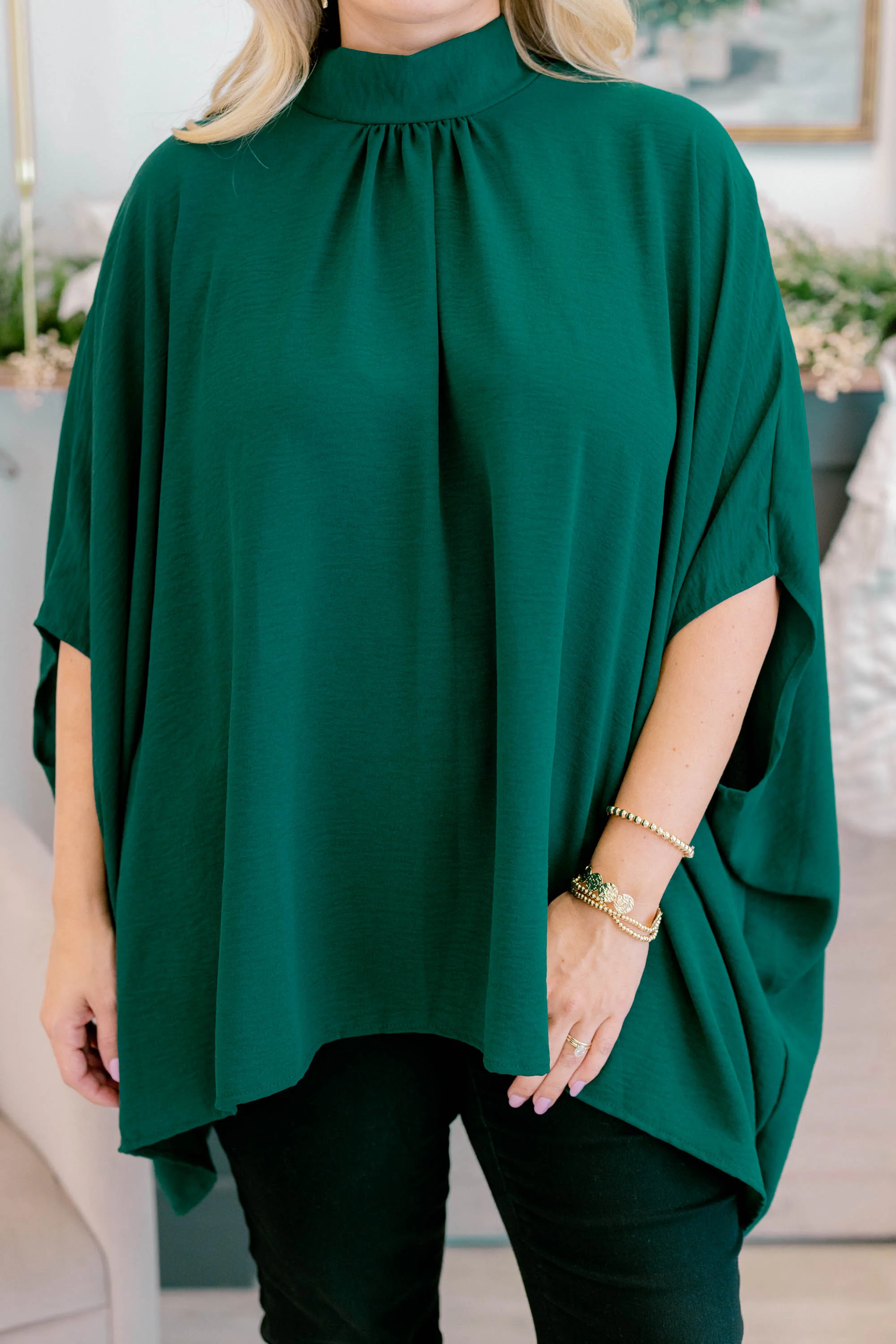 Look Good, Feel Good Top, Hunter Green - Giverhouse