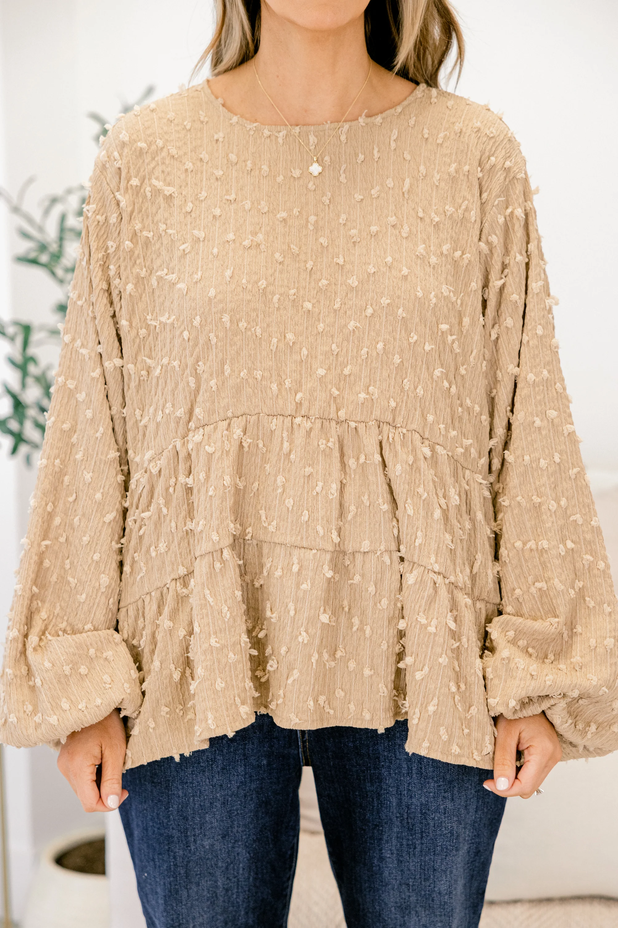 Sweet As Ever Top, Brown - Giverhouse