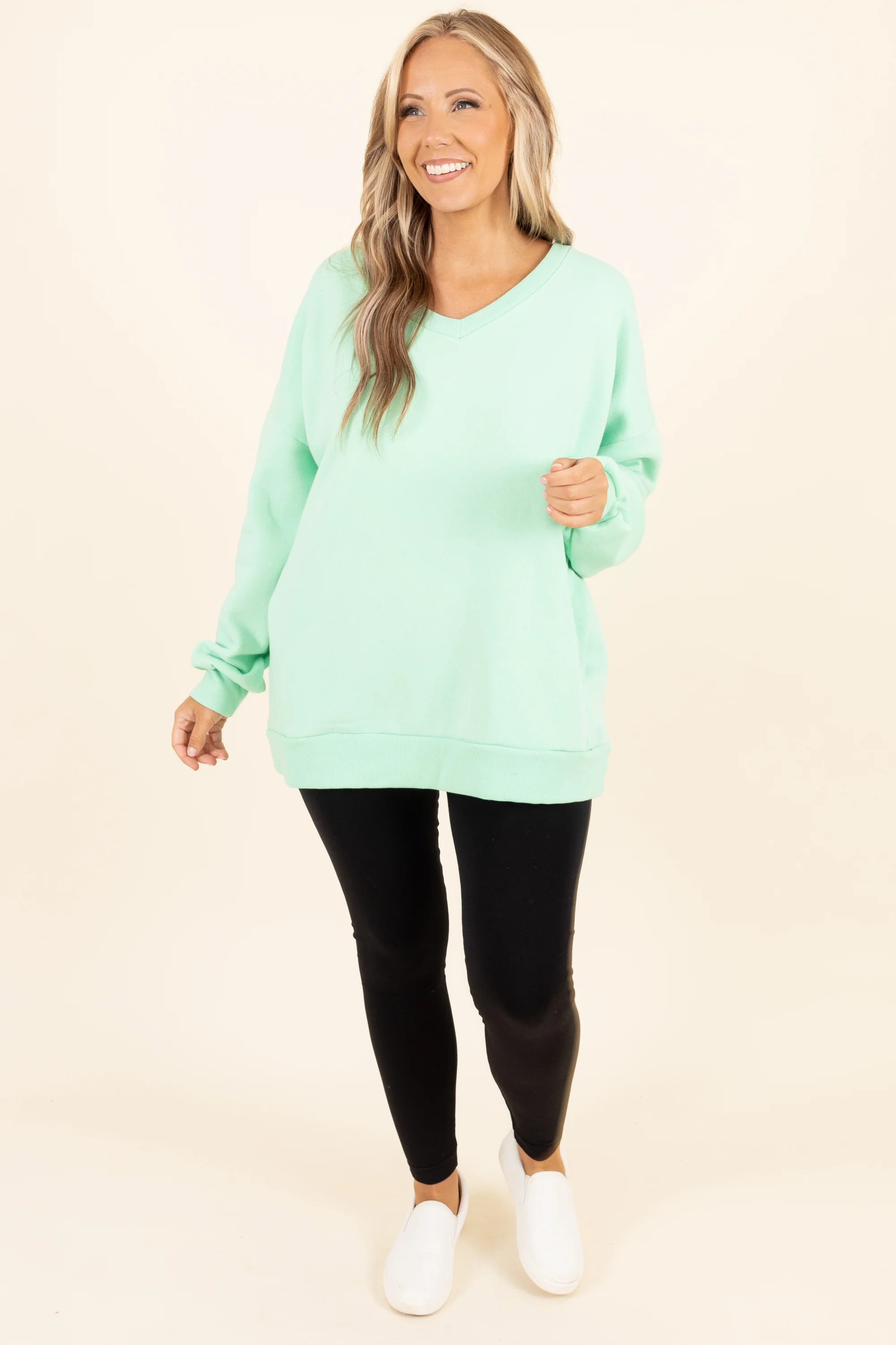 Very Special Sweatshirt, Green Mint - Giverhouse