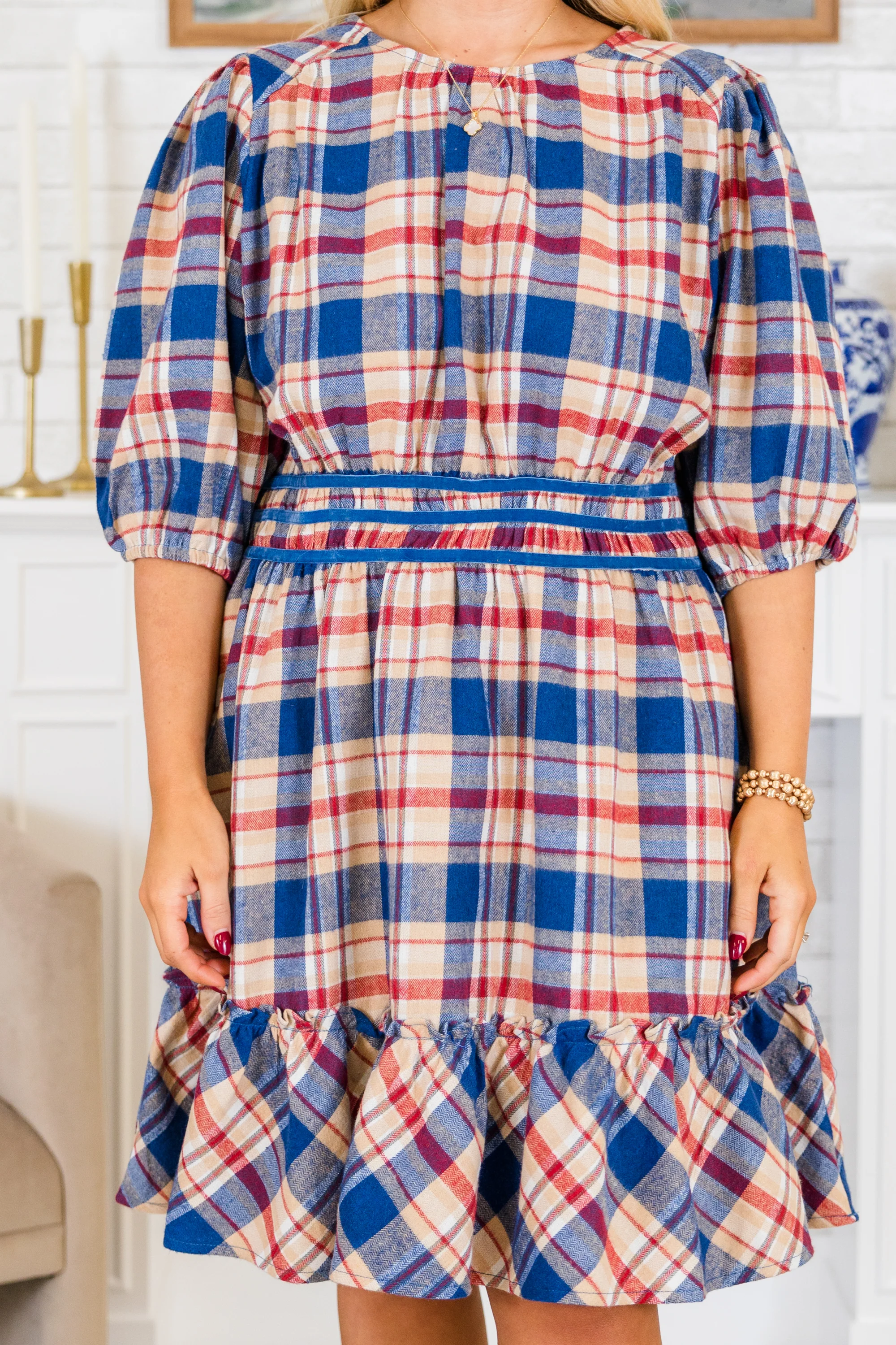 Petal in Motion Dress, Navy - Giverhouse