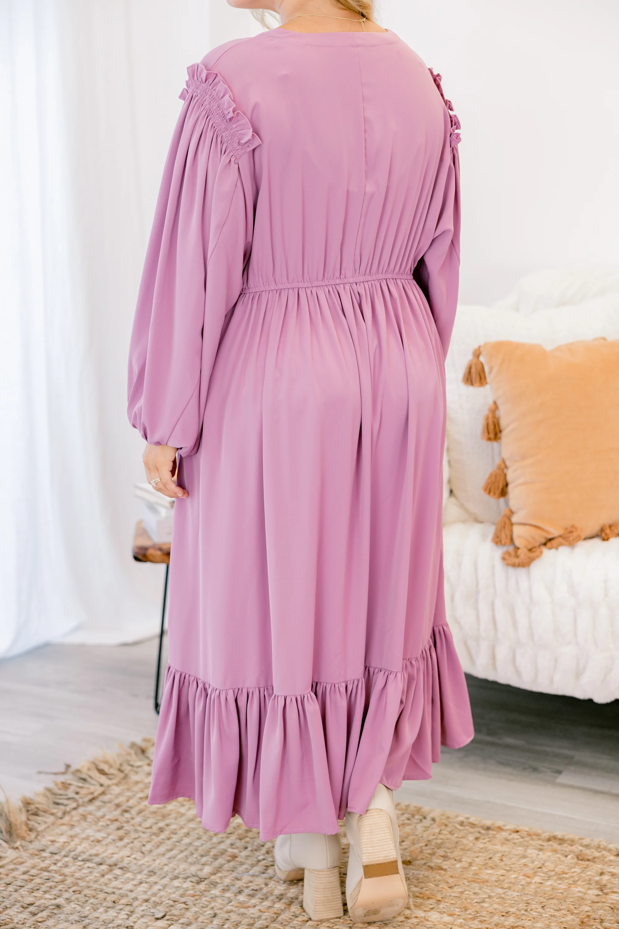Memorize Today Dress, Light Plum - Giverhouse