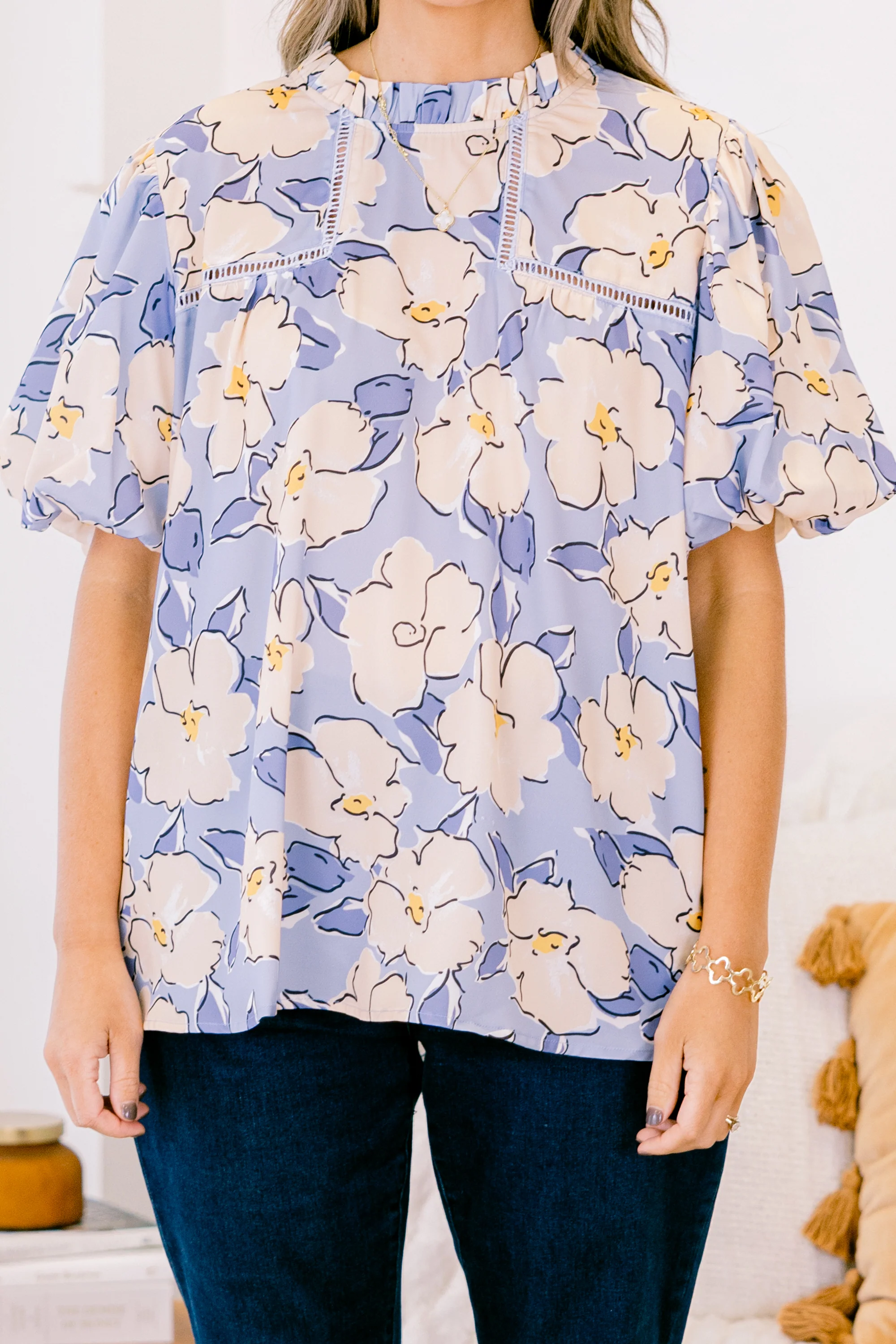 Focusing On Myself Top, Periwinkle - Giverhouse