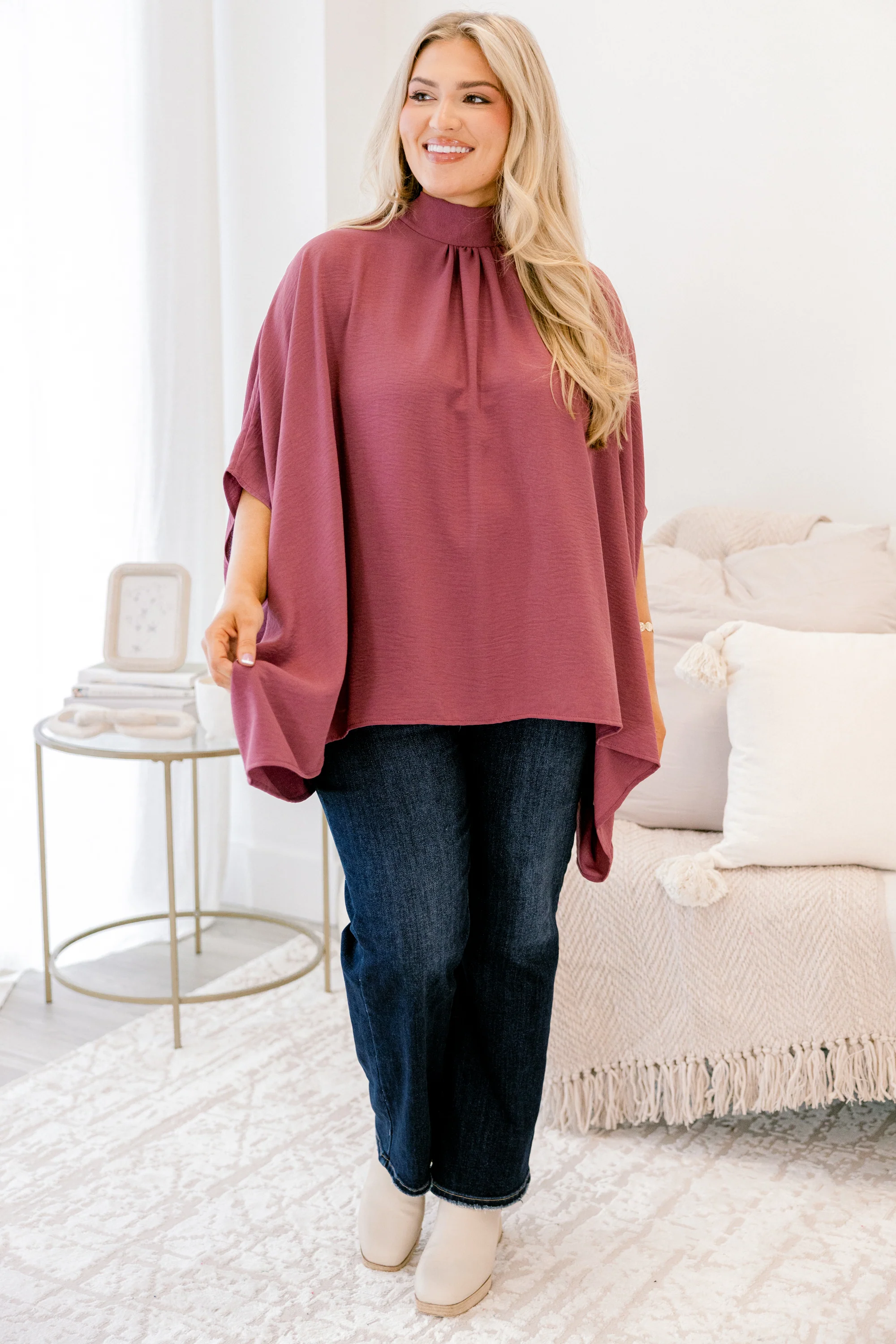 Look Good, Feel Good Top, Dark Mauve - Giverhouse