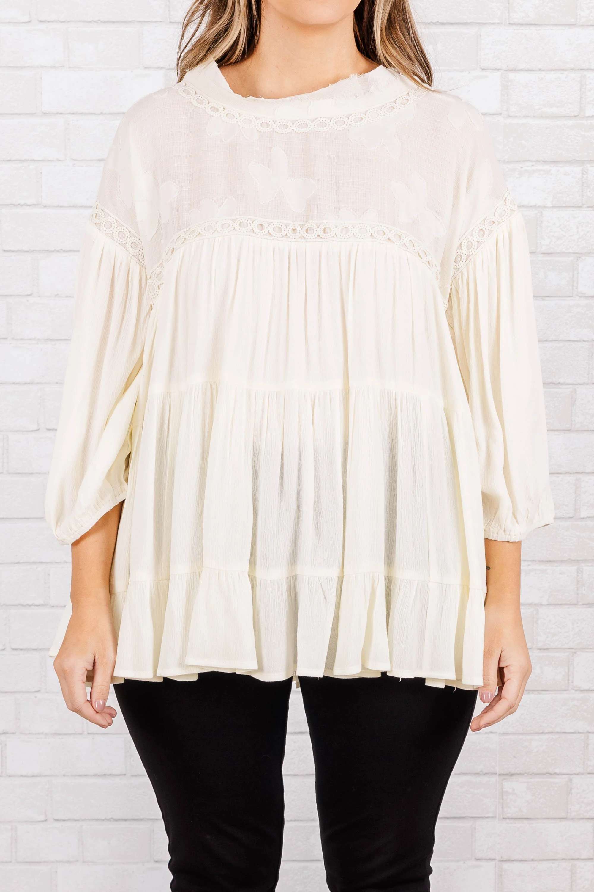 Pretty Soul Top, Cream - Giverhouse