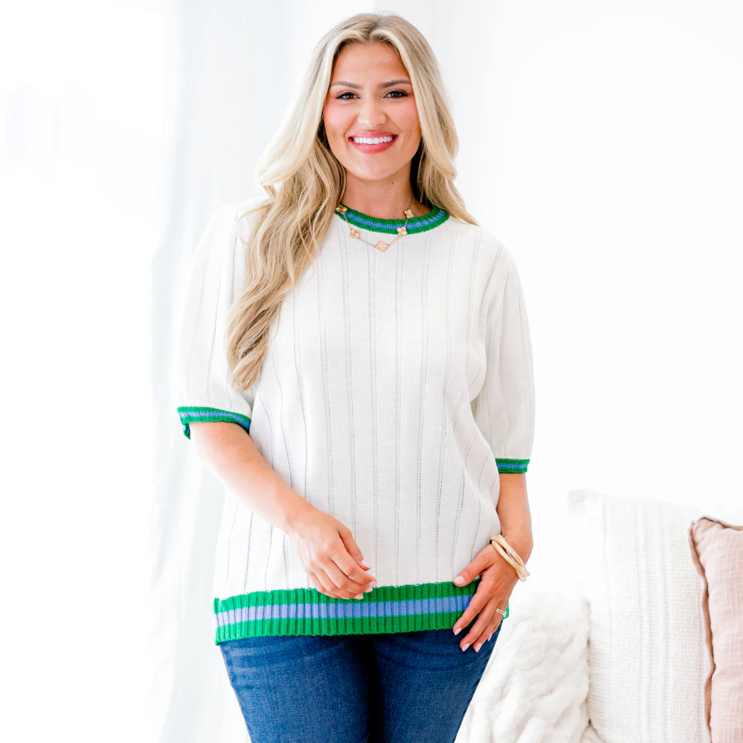 Doesn't Add Up Top, Ivory - Giverhouse