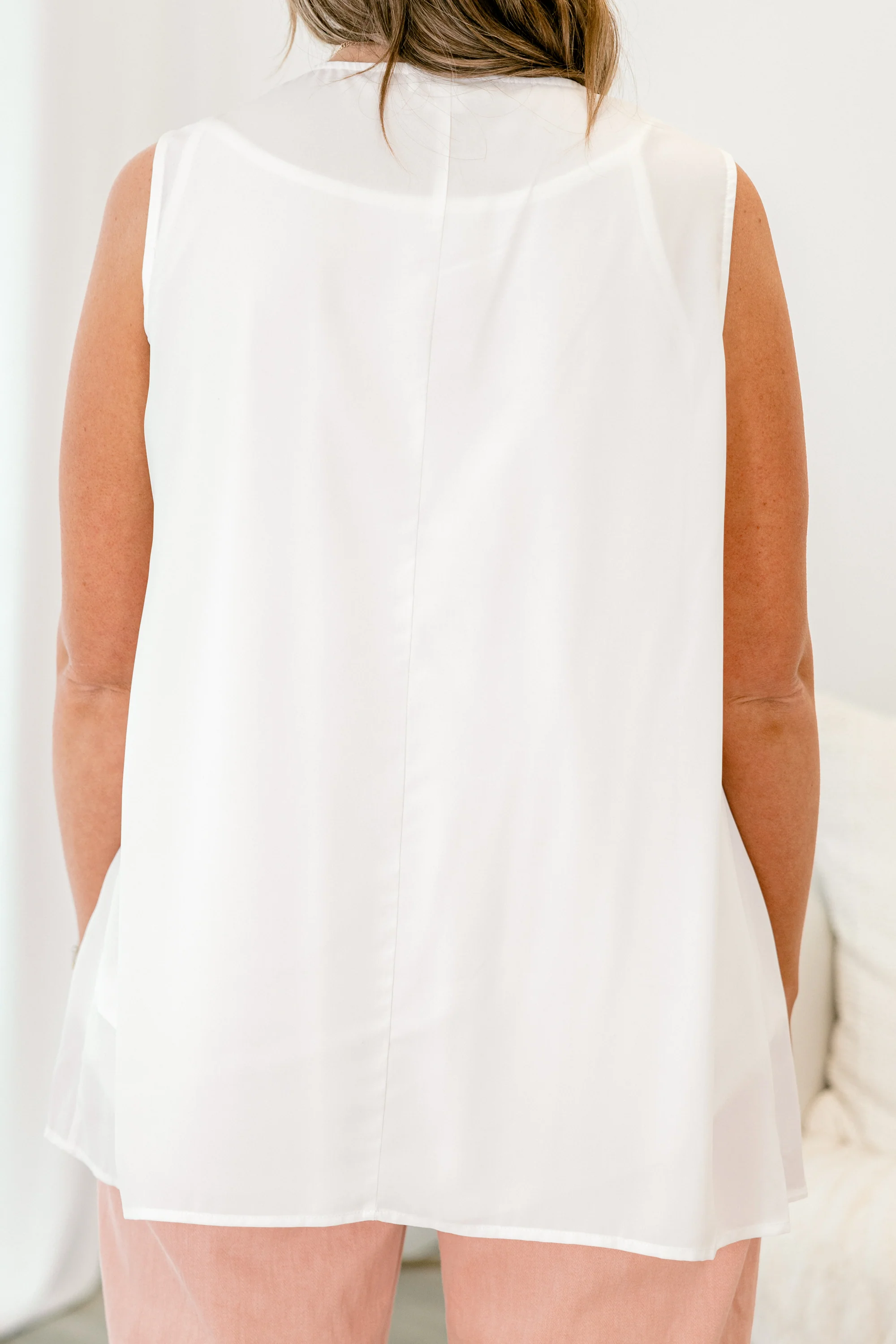 Embrace The Present Tank, Off White - Giverhouse