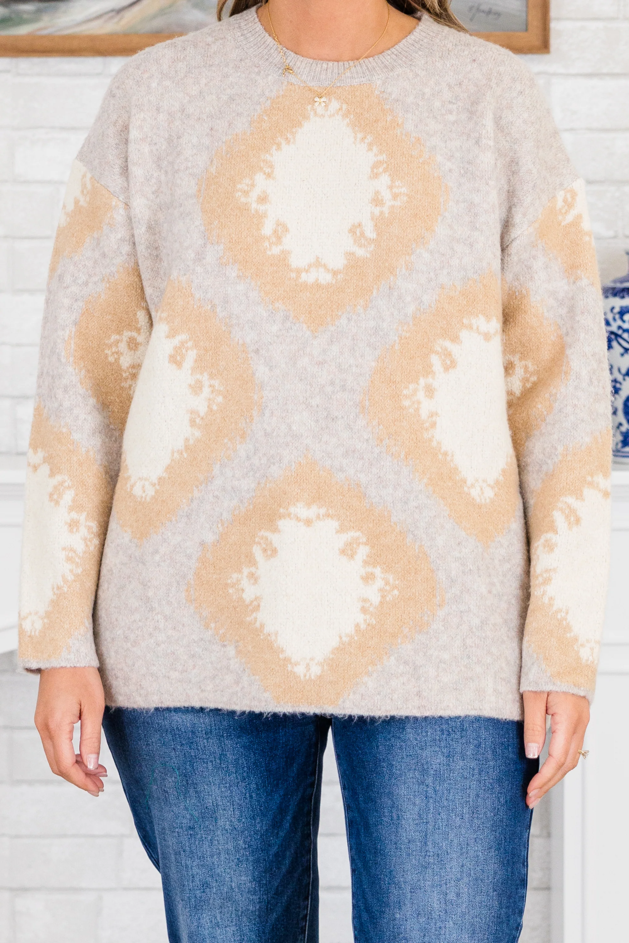 The Serene Sweater, Gray - Giverhouse