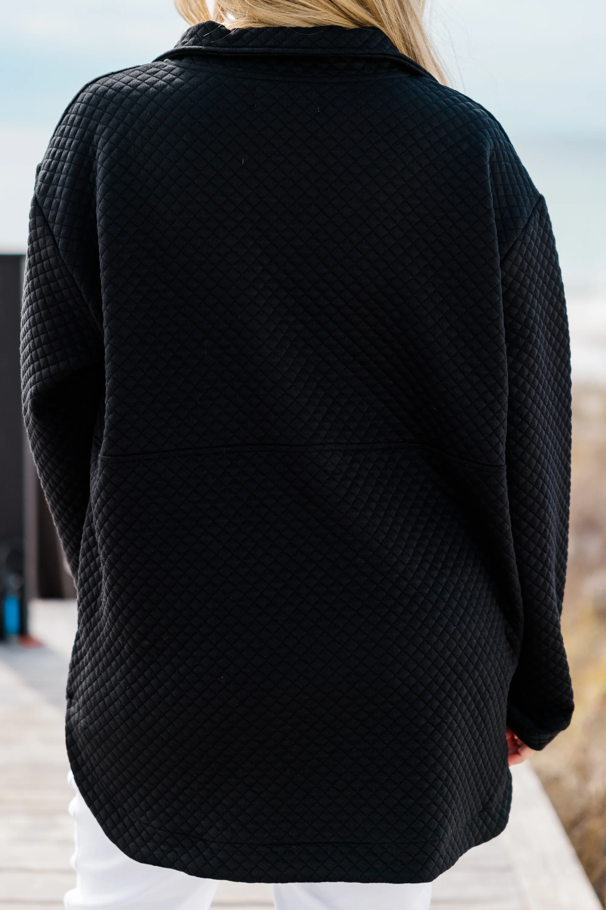 Snuggle Me Up Pullover, Black - Giverhouse