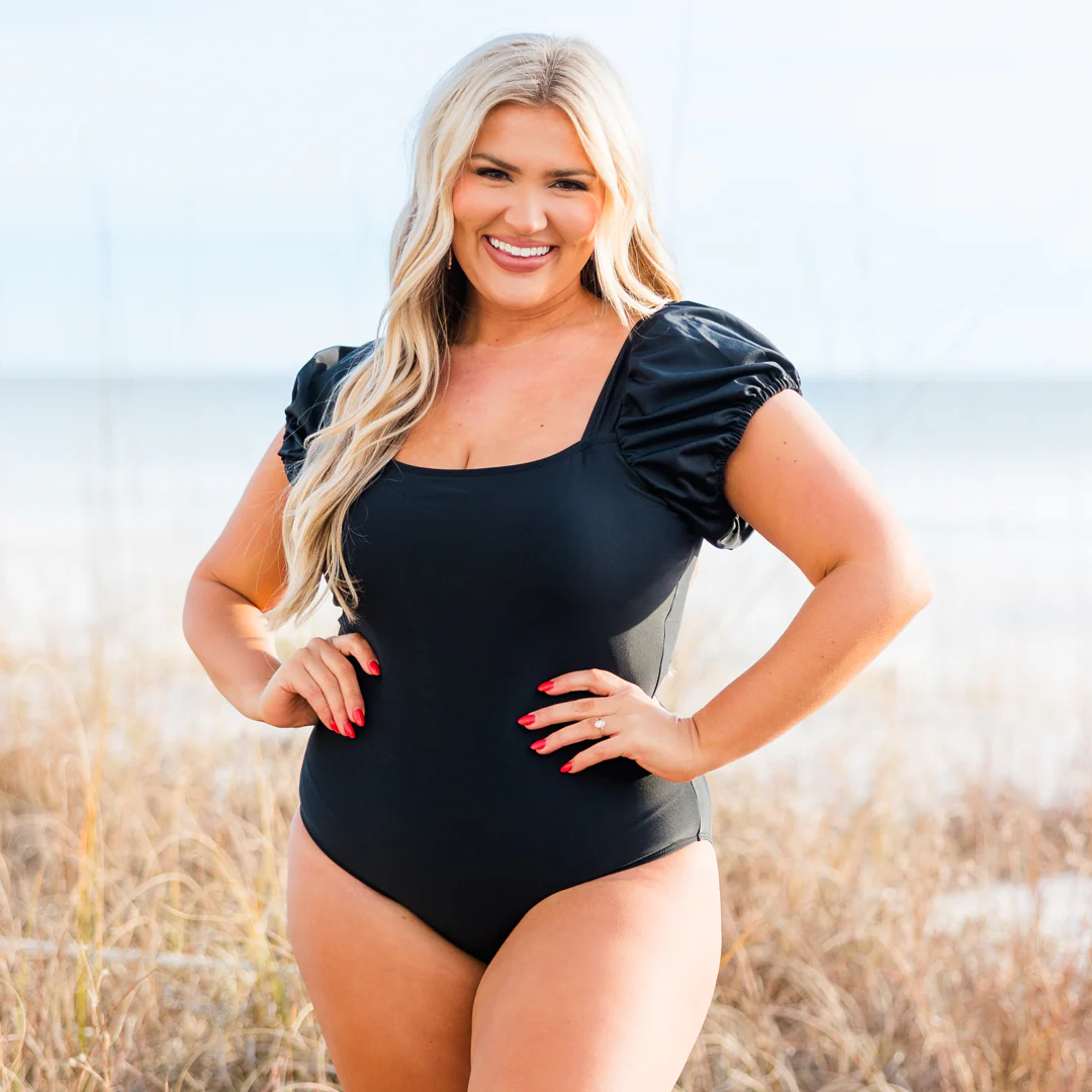 Vacation With Me Swimsuit, Black - Giverhouse
