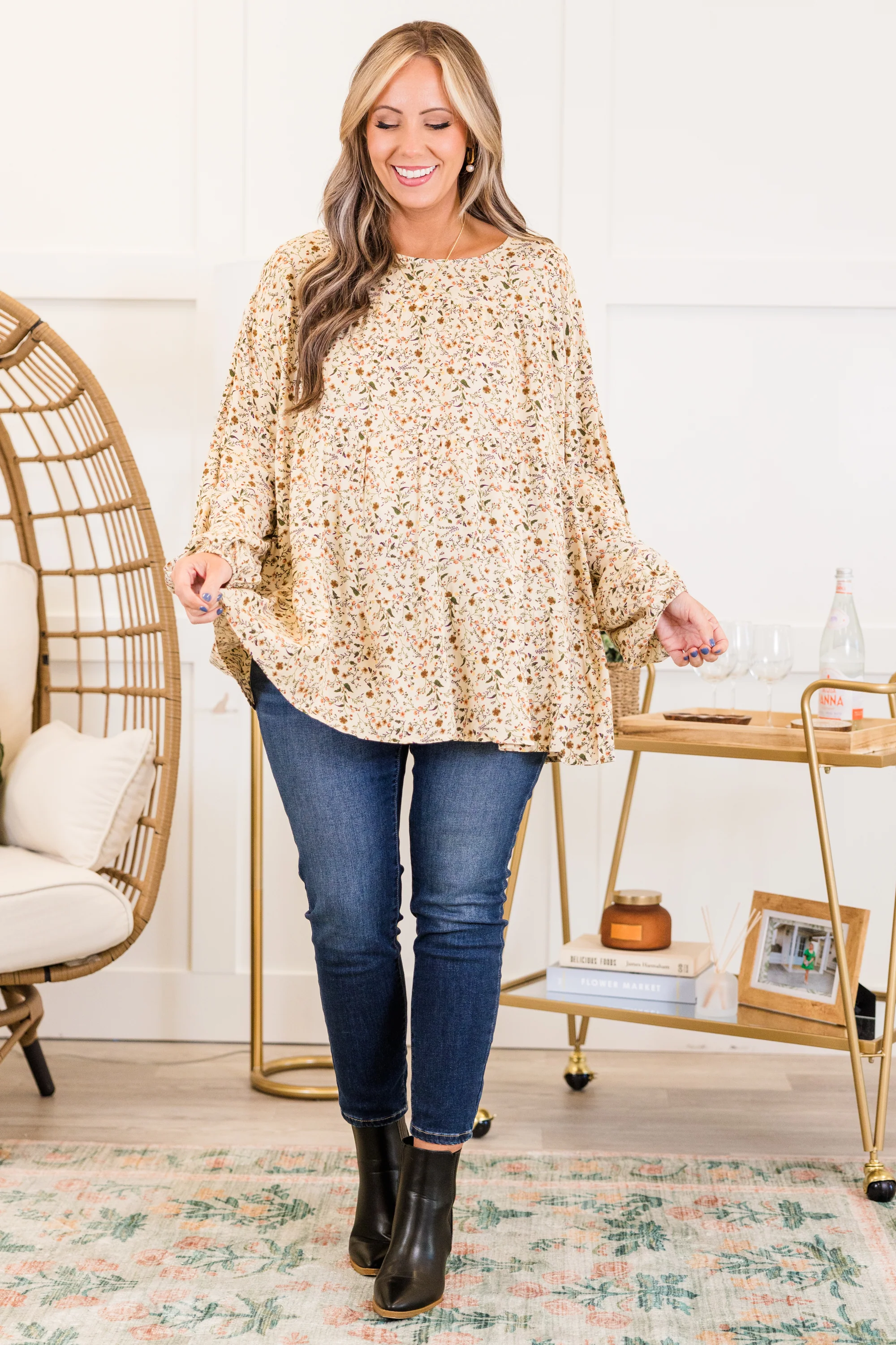 Anytime Now Top, Ivory - Giverhouse