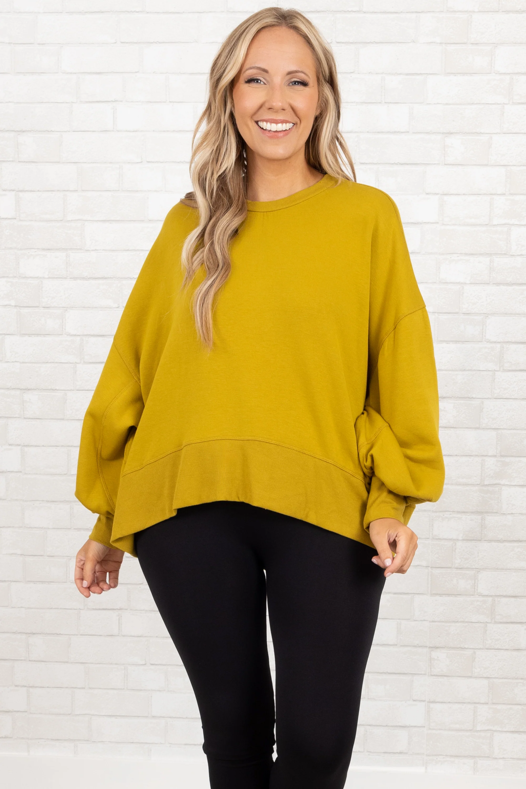 Freedom To Feel Pullover, Olive - Giverhouse