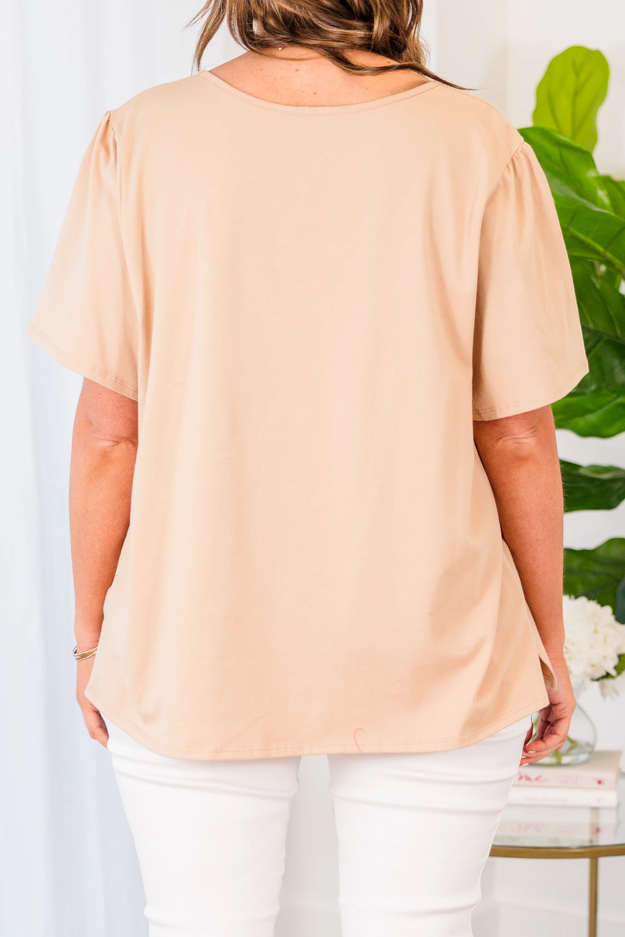 An Open Book Top, Camel - Giverhouse