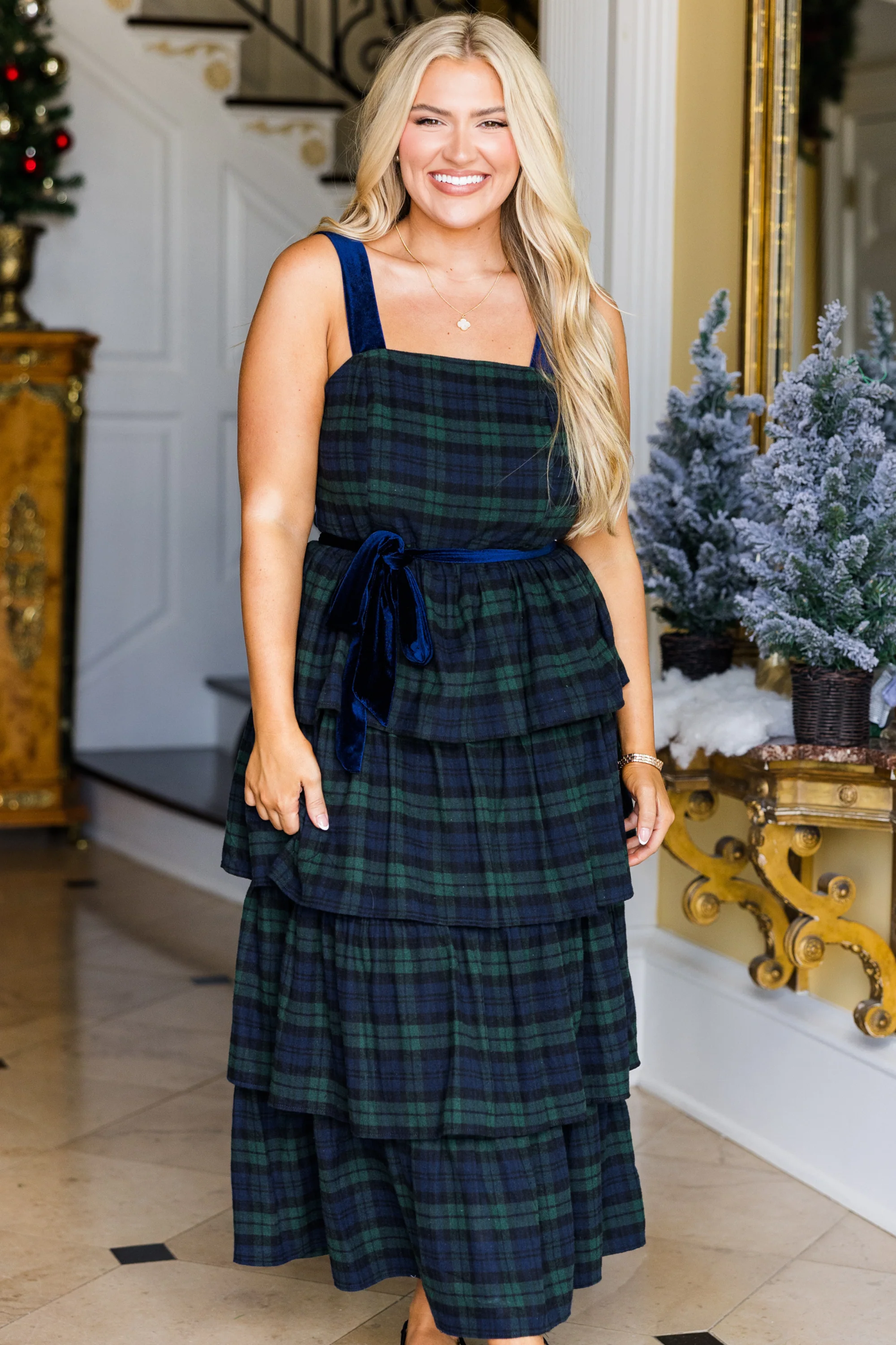 Glimpse of Grace Dress, Black Watch - Giverhouse